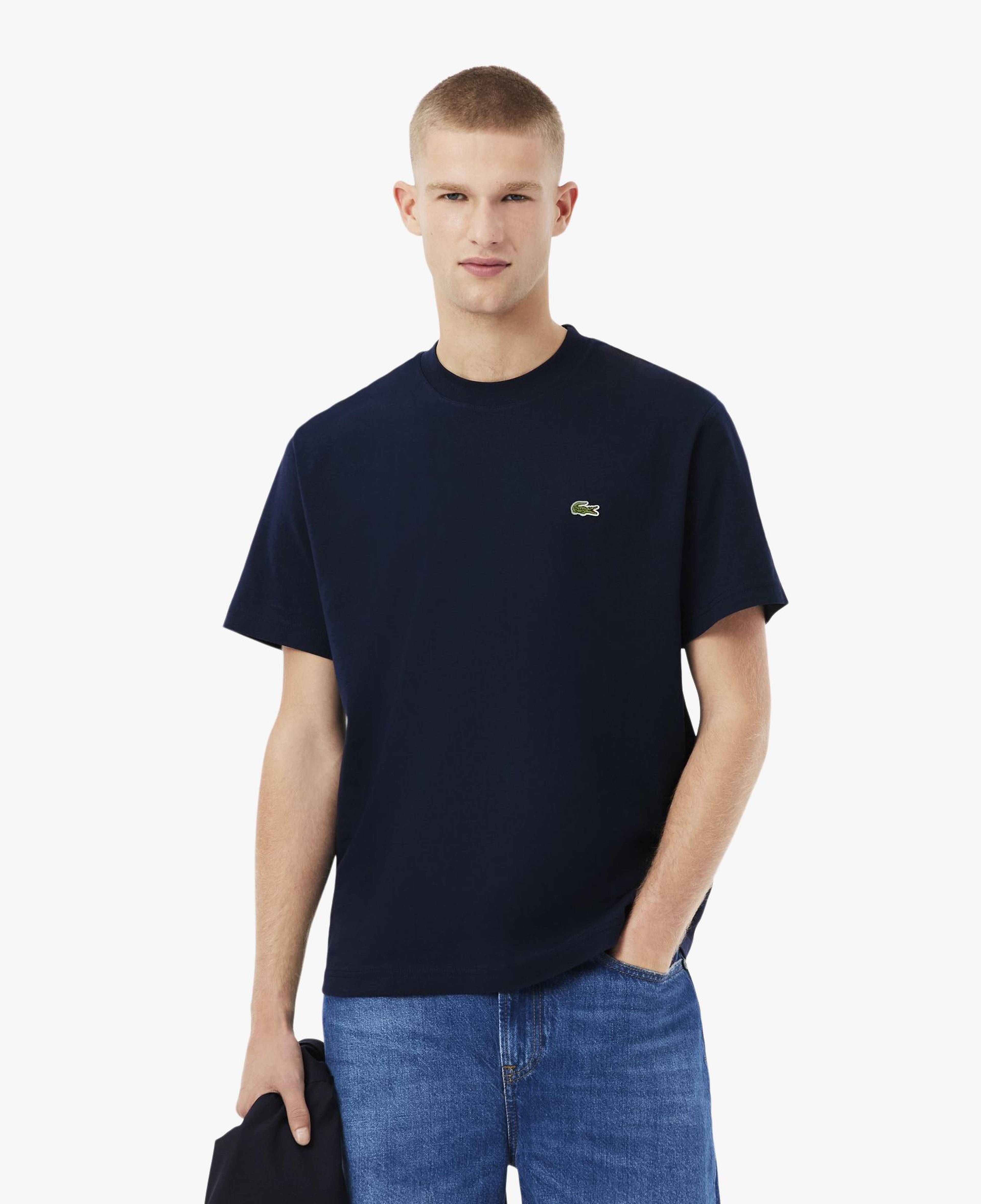 Lacoste Erkek Classic Fit Bisiklet Yaka Lacivert T-Shirt