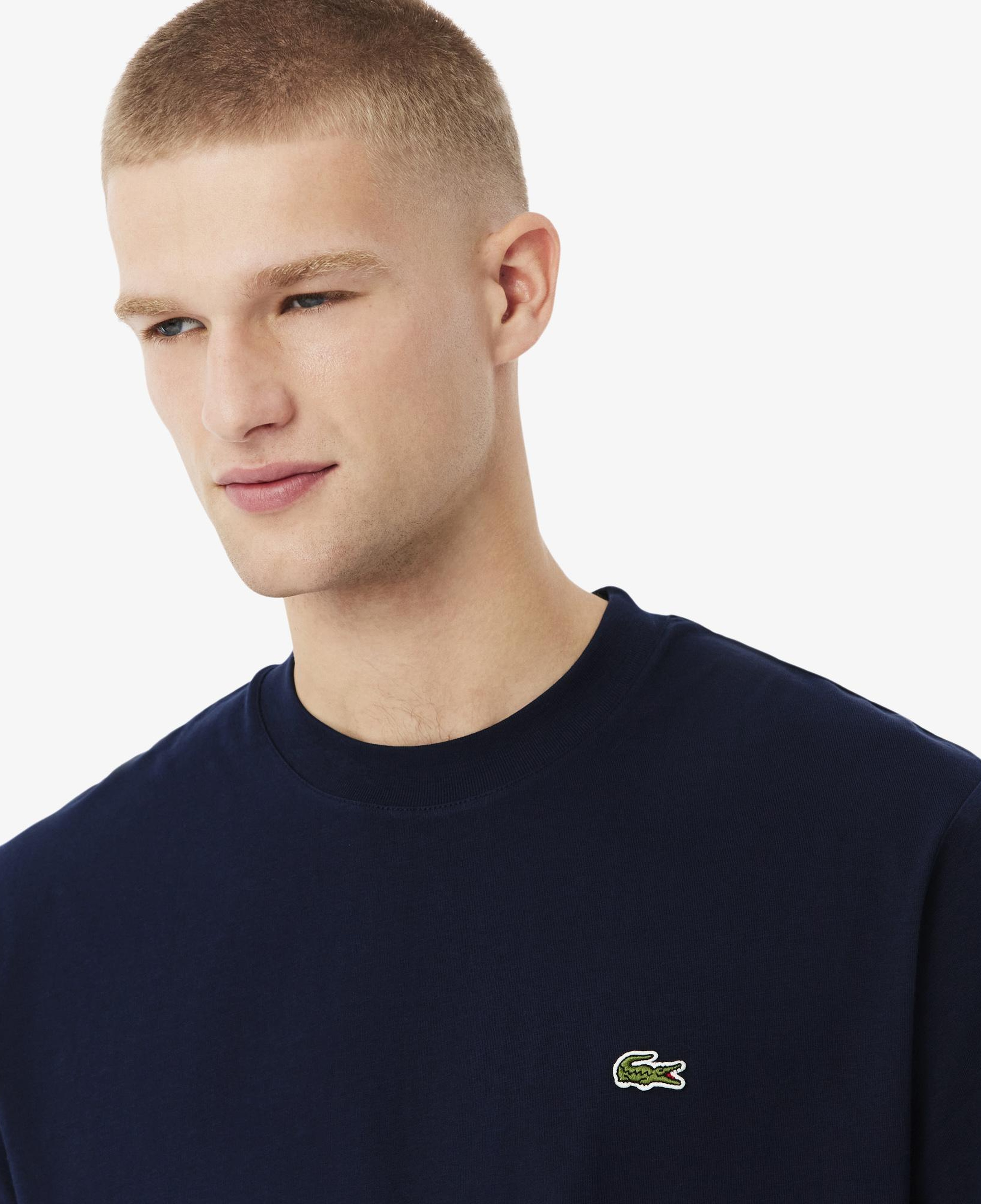 Lacoste Erkek Classic Fit Bisiklet Yaka Lacivert T-Shirt