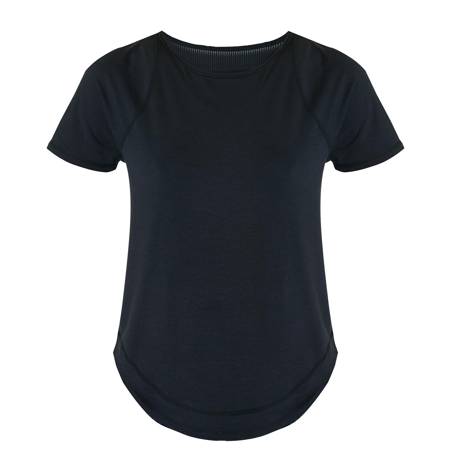 Sweaty Betty Breathe Easy Short Sleeve Top Kadın Siyah Koşu Tişört