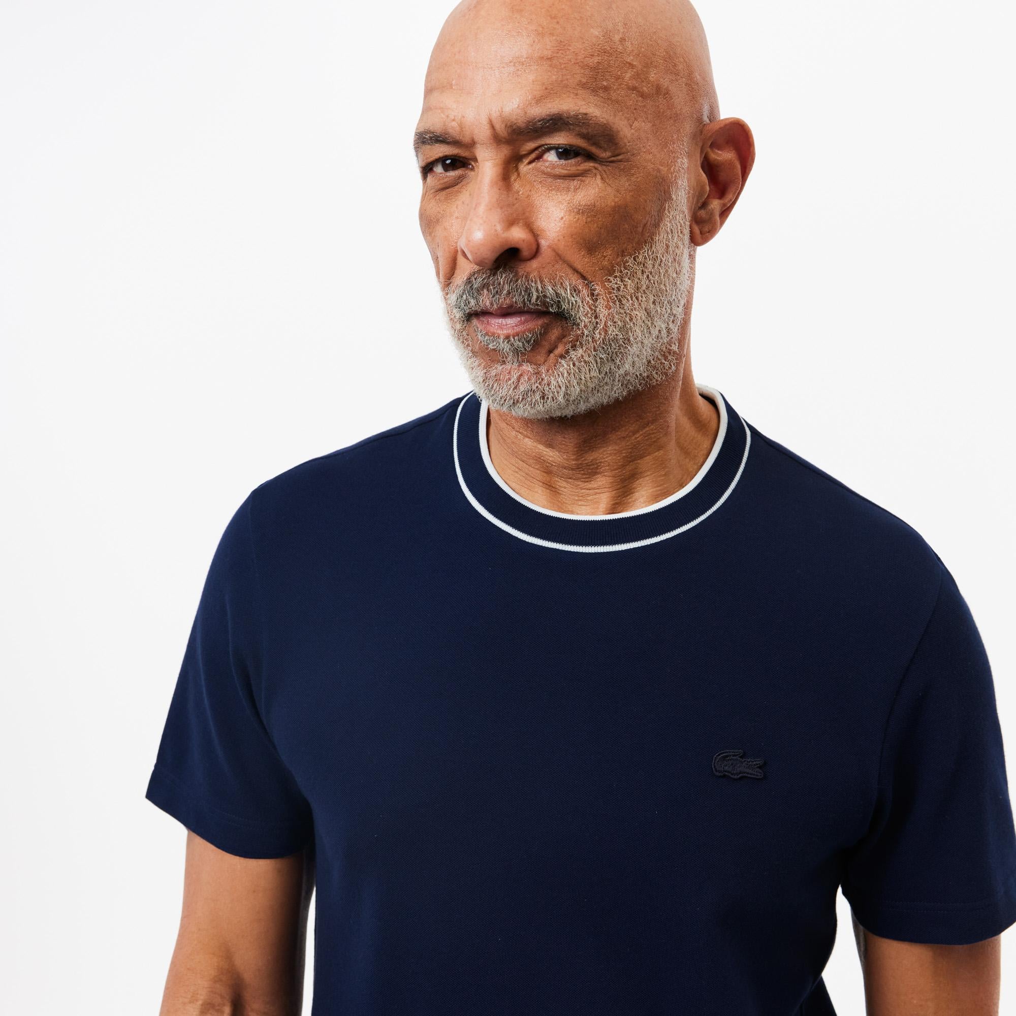 Lacoste Erkek Regular Fit Bisiklet Yaka Lacivert T-Shirt