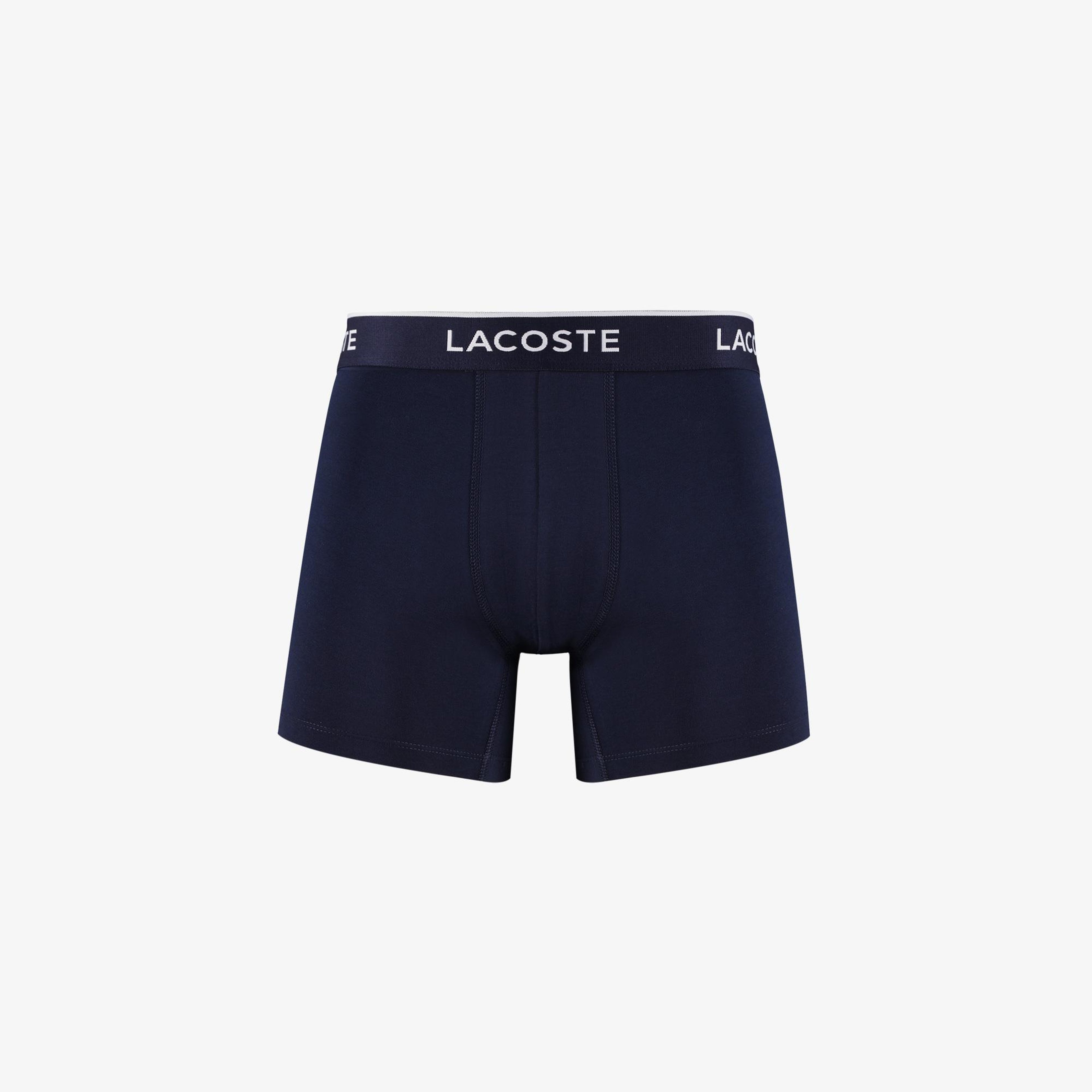 Lacoste Classic Erkek 3lü Lacivert Boxer