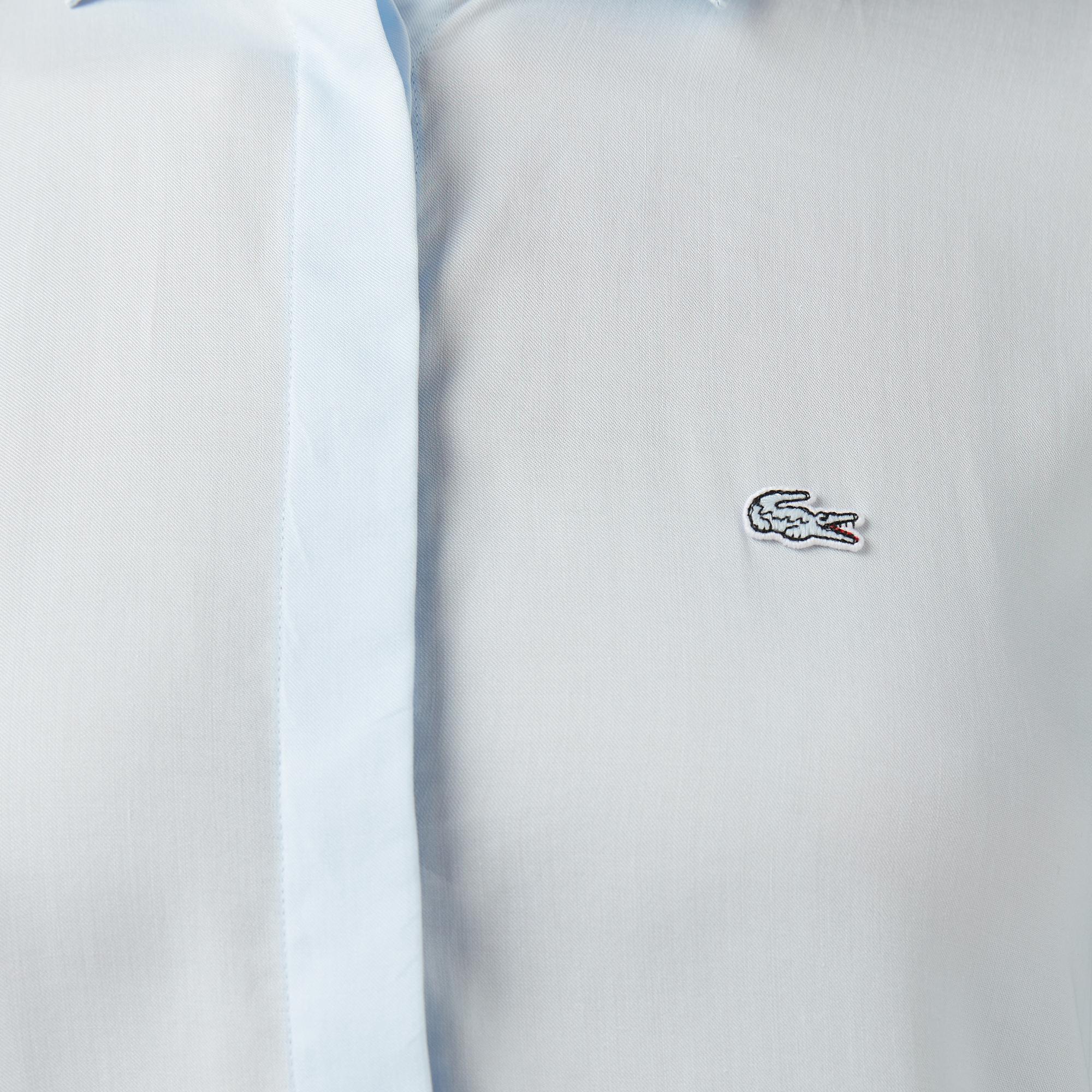 Lacoste Kadın Relaxed Fit Mavi Gömlek