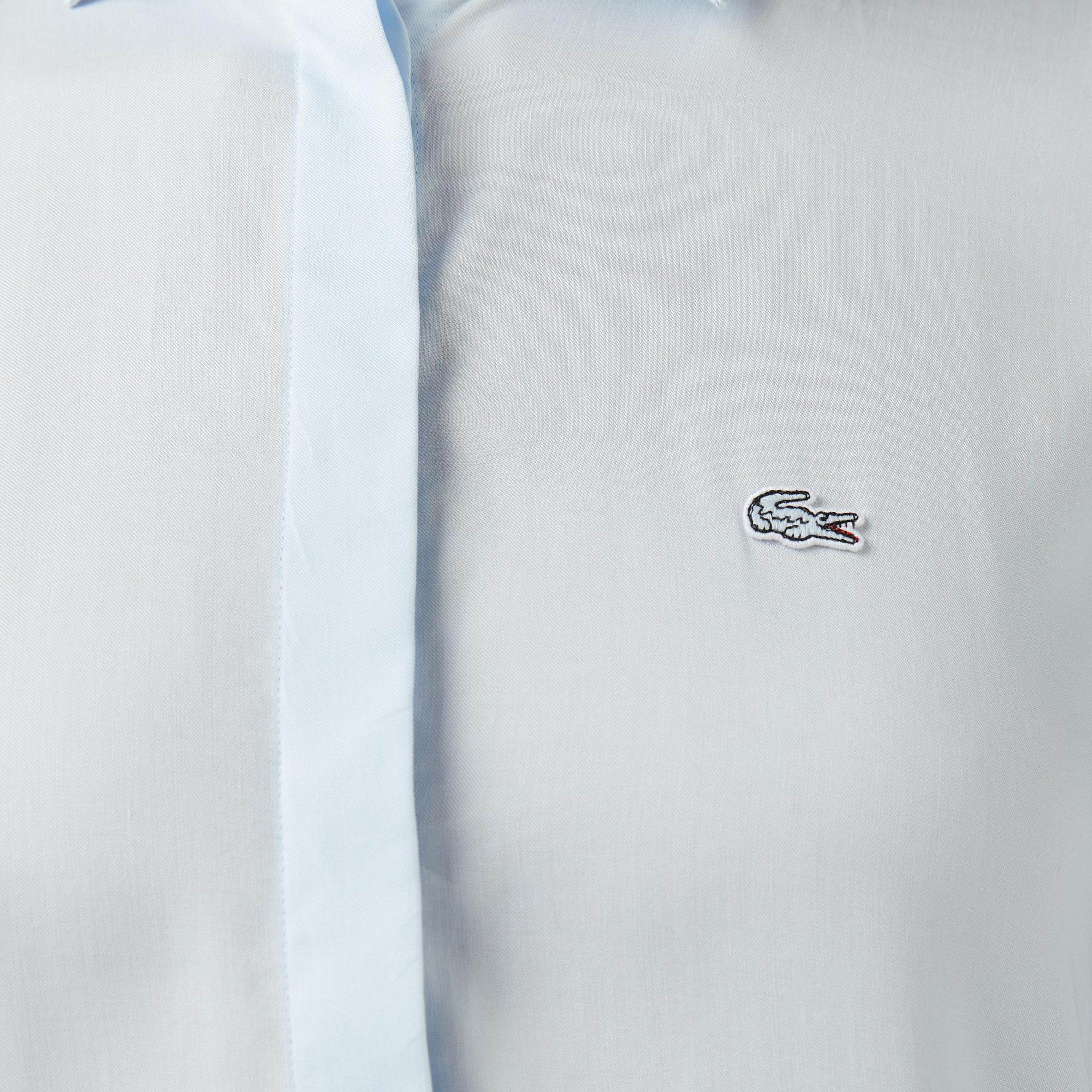 Lacoste Kadın Relaxed Fit Mavi Gömlek