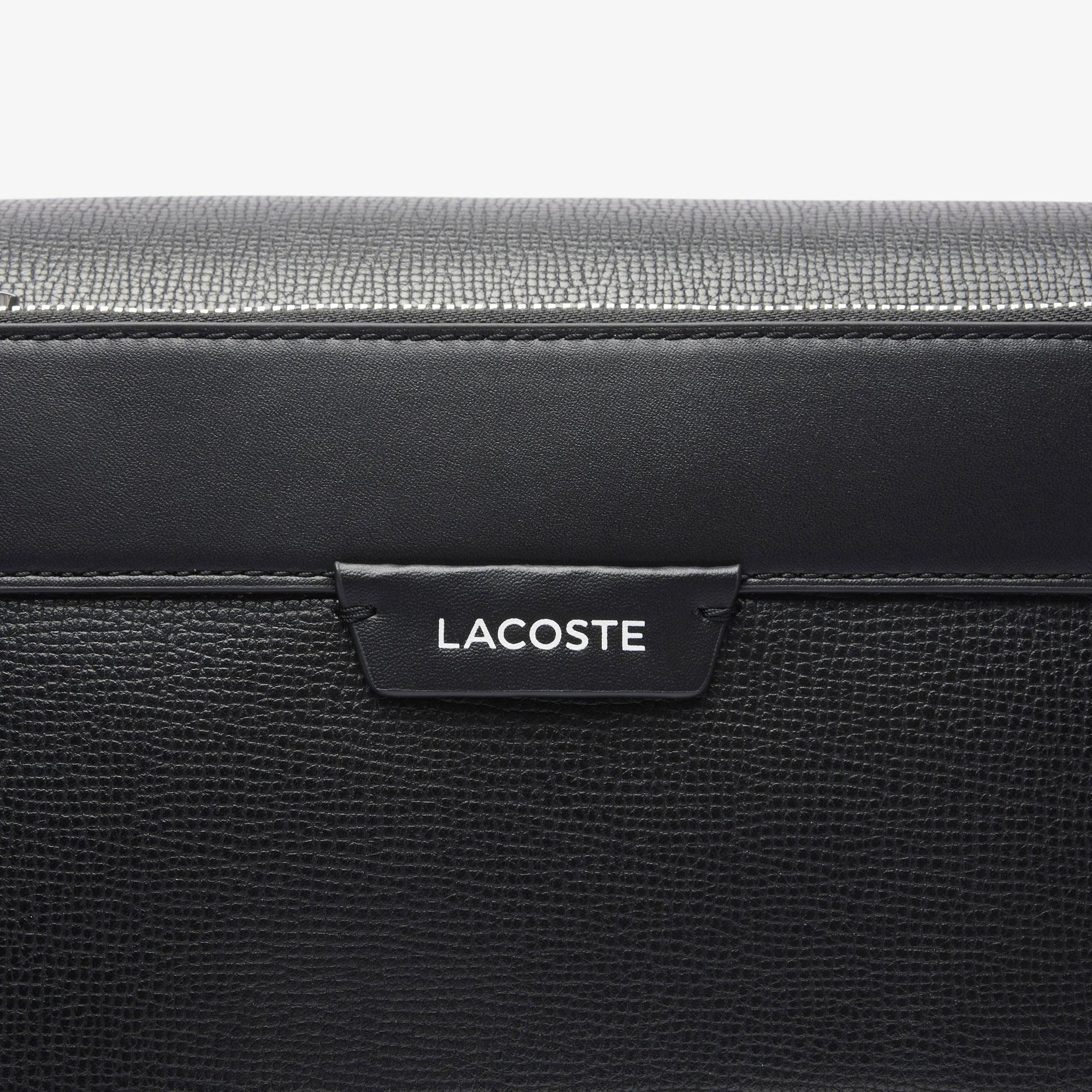 Lacoste Erkek Deri Siyah Omuz Çantası