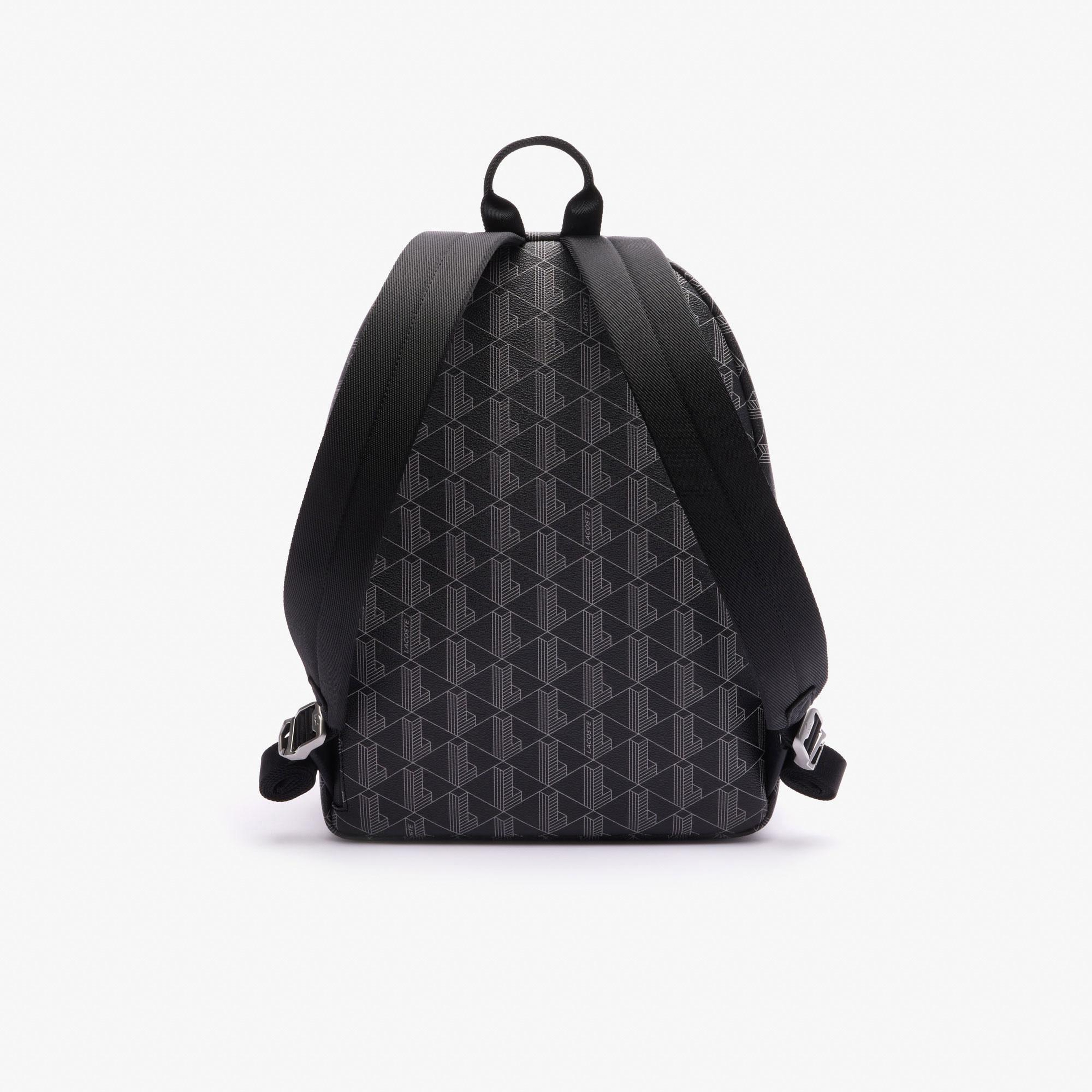 Lacoste The Blend Erkek Monogram Siyah Sırt Çantası