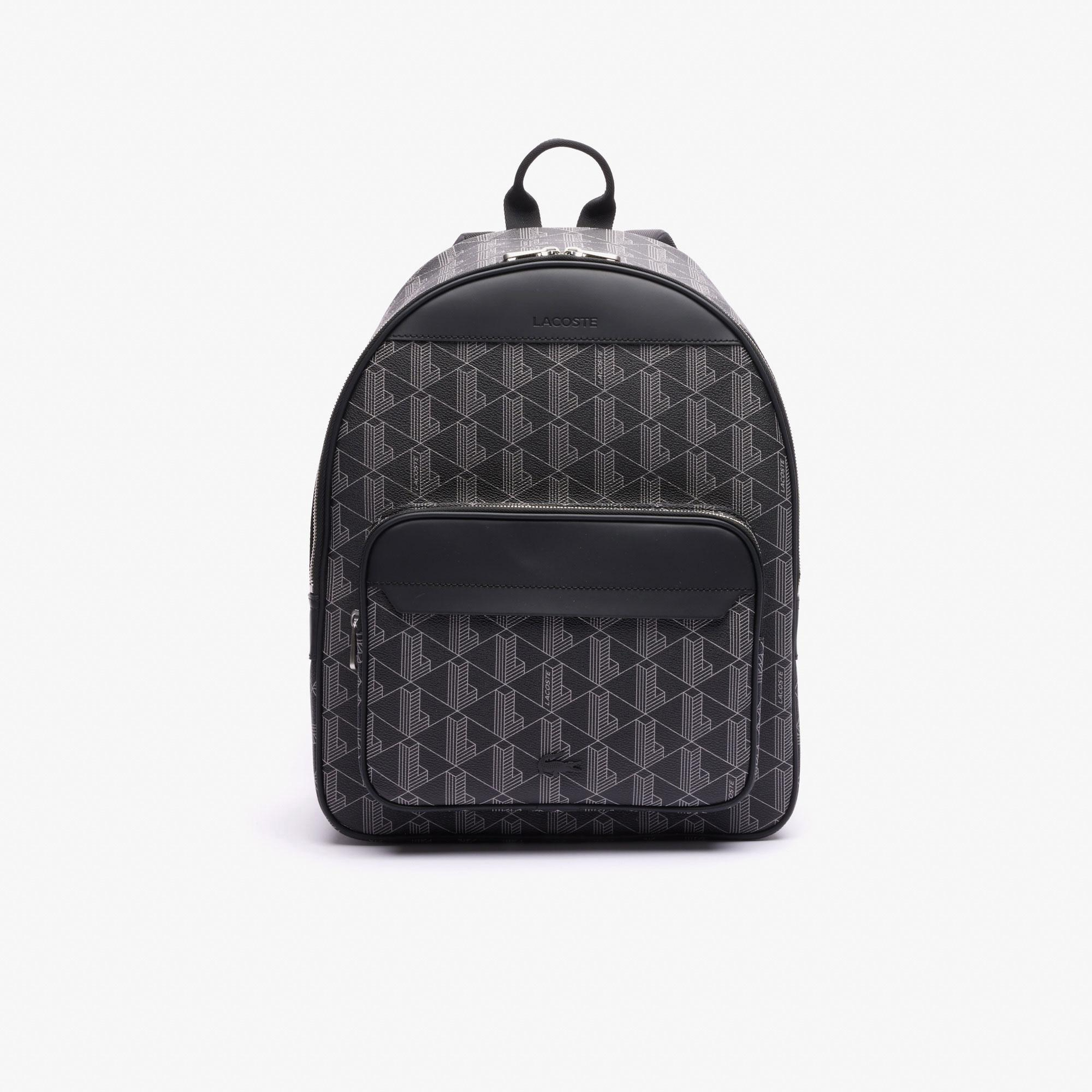 Lacoste The Blend Erkek Monogram Siyah Sırt Çantası