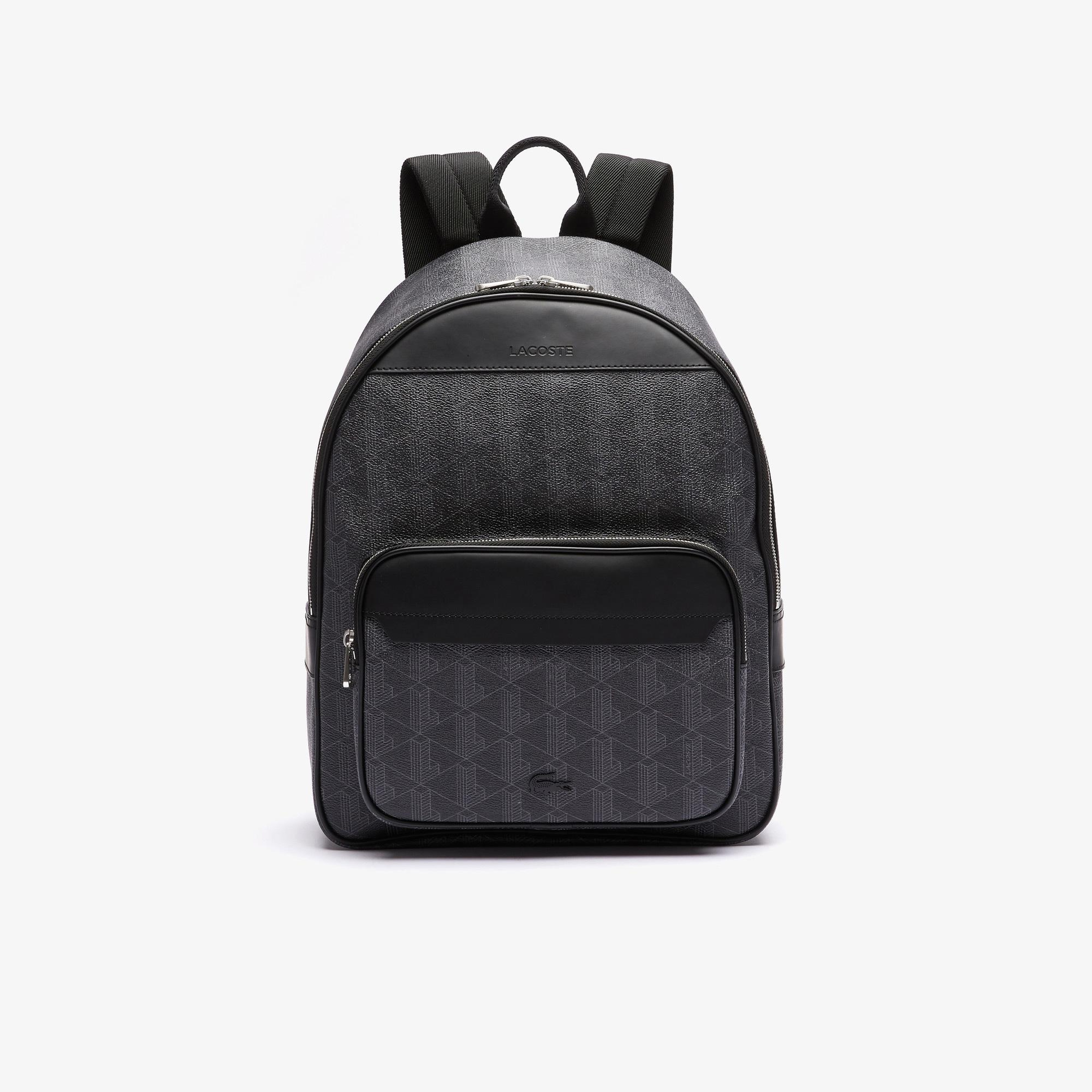 Lacoste The Blend Erkek Monogram Siyah Sırt Çantası