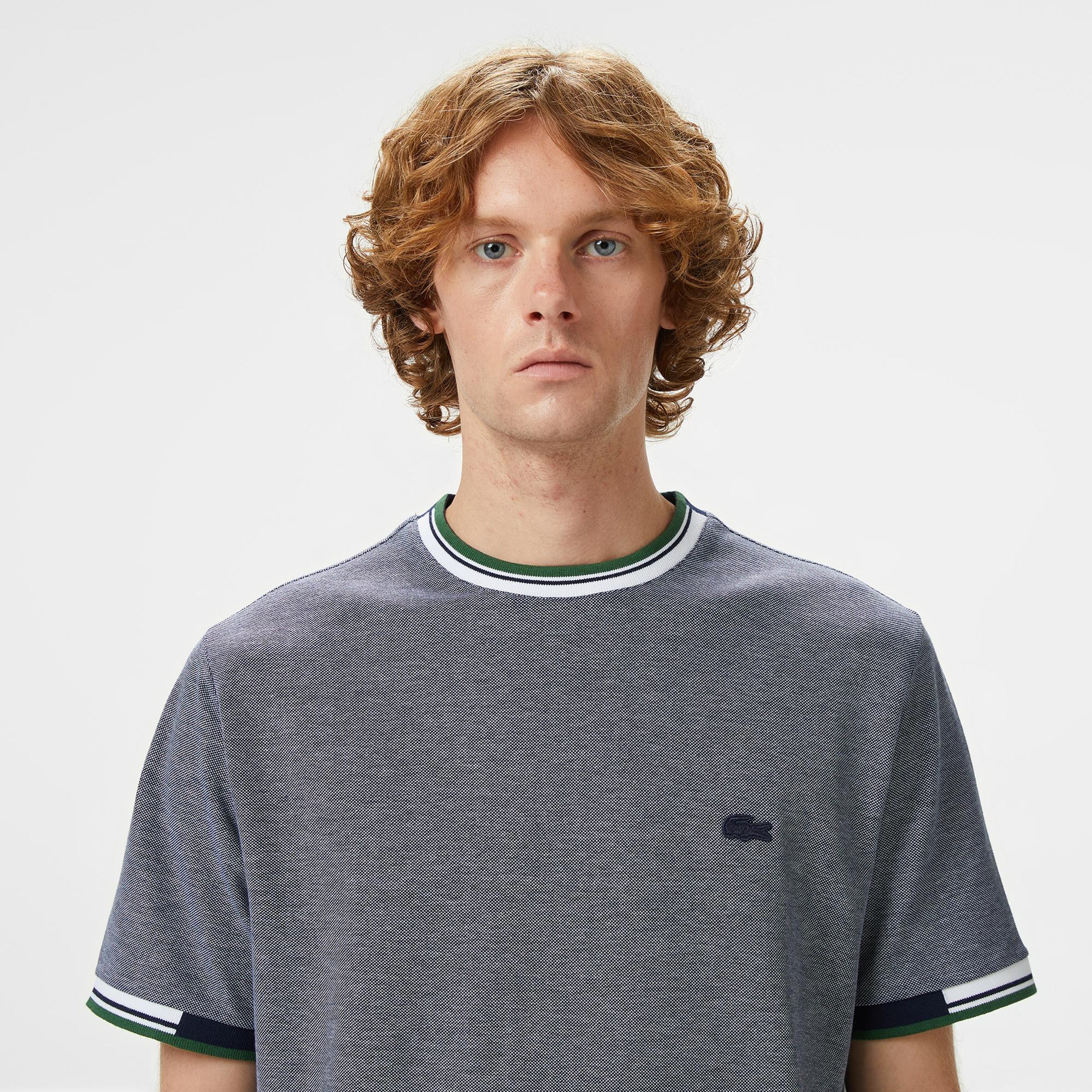 Lacoste Erkek Regular Fit Bisiklet Yaka Lacivert T-Shirt