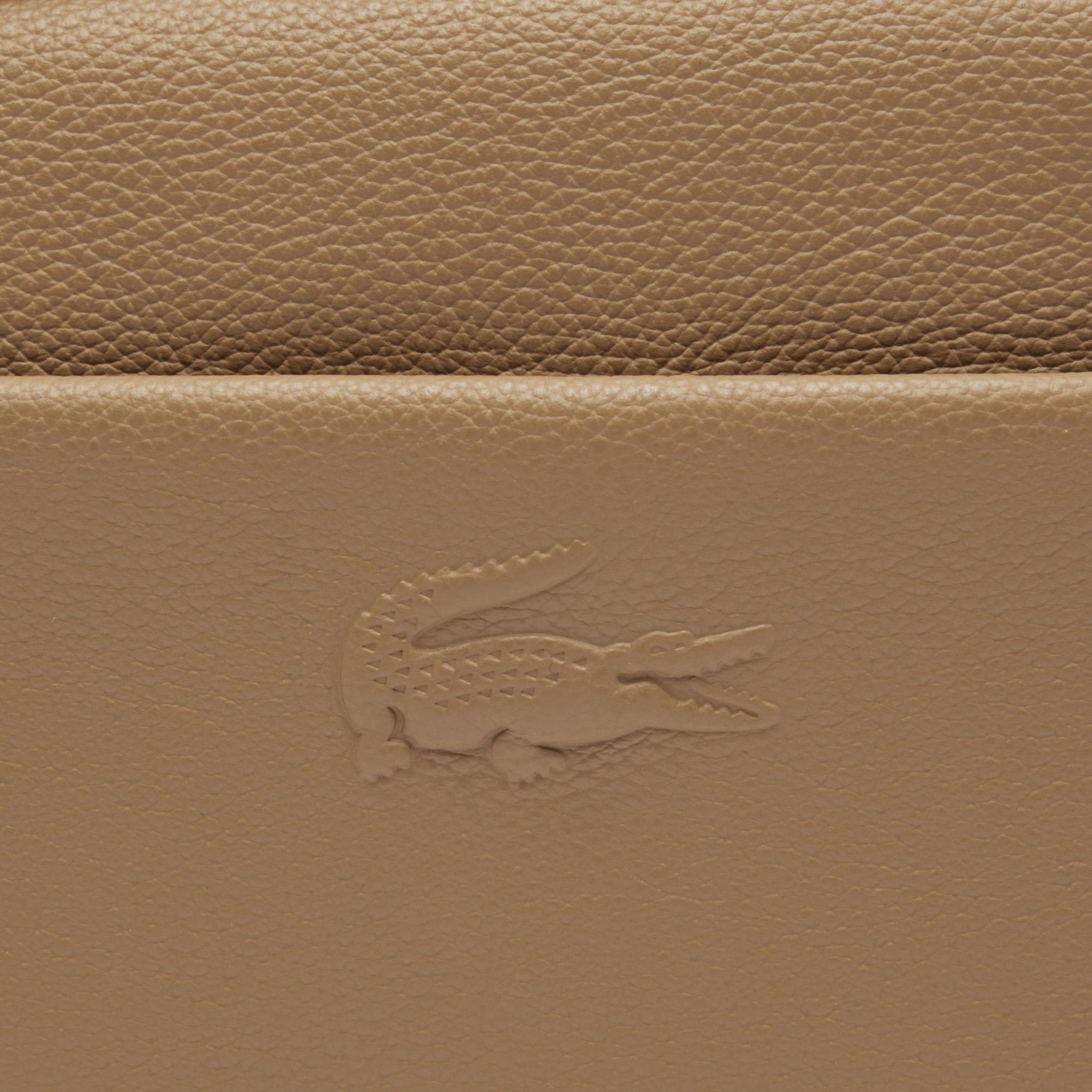Lacoste City Court Kadın Deri Kahverengi Postacı Çantası