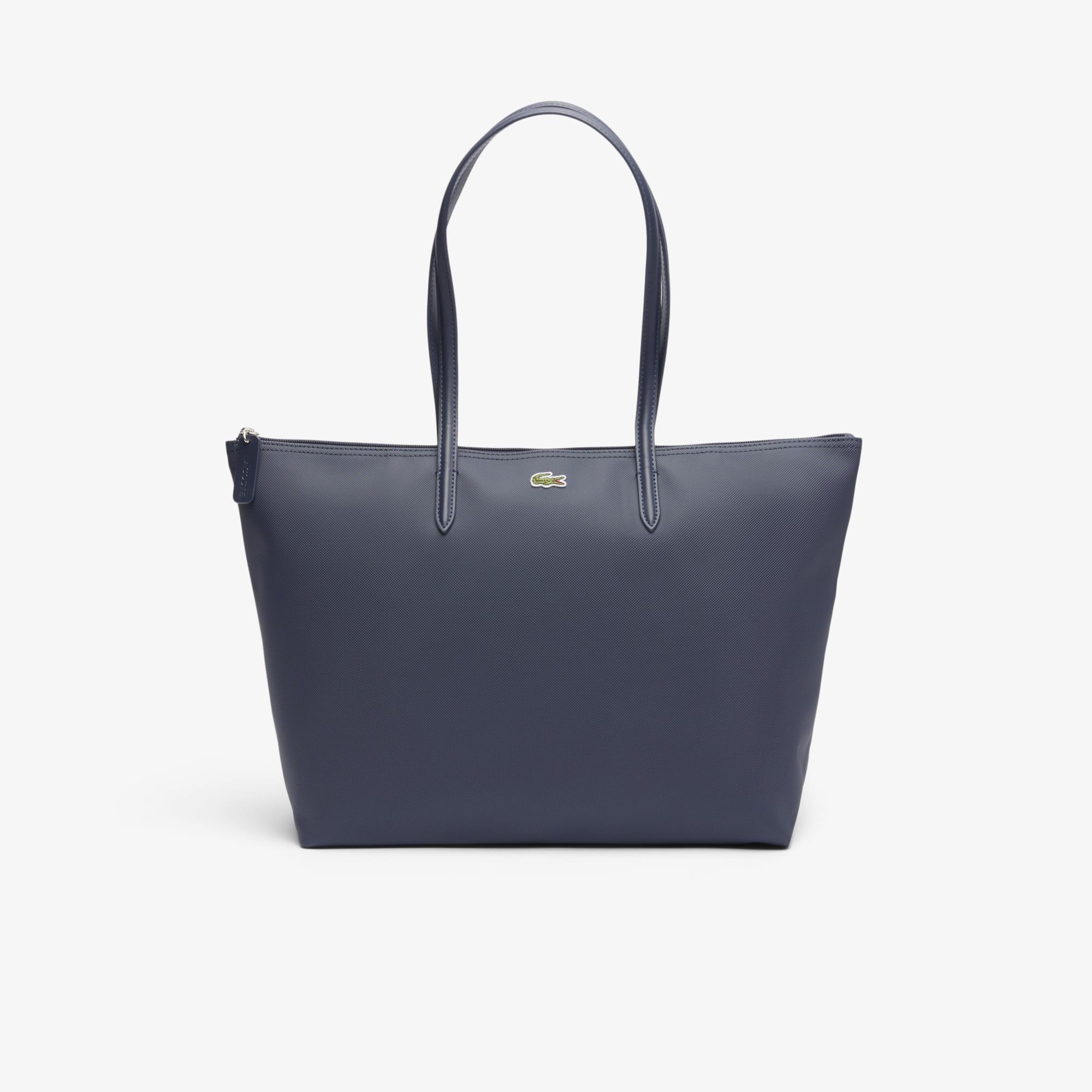 Lacoste Large L.12.12 Kadın Lacivert Omuz Çantası