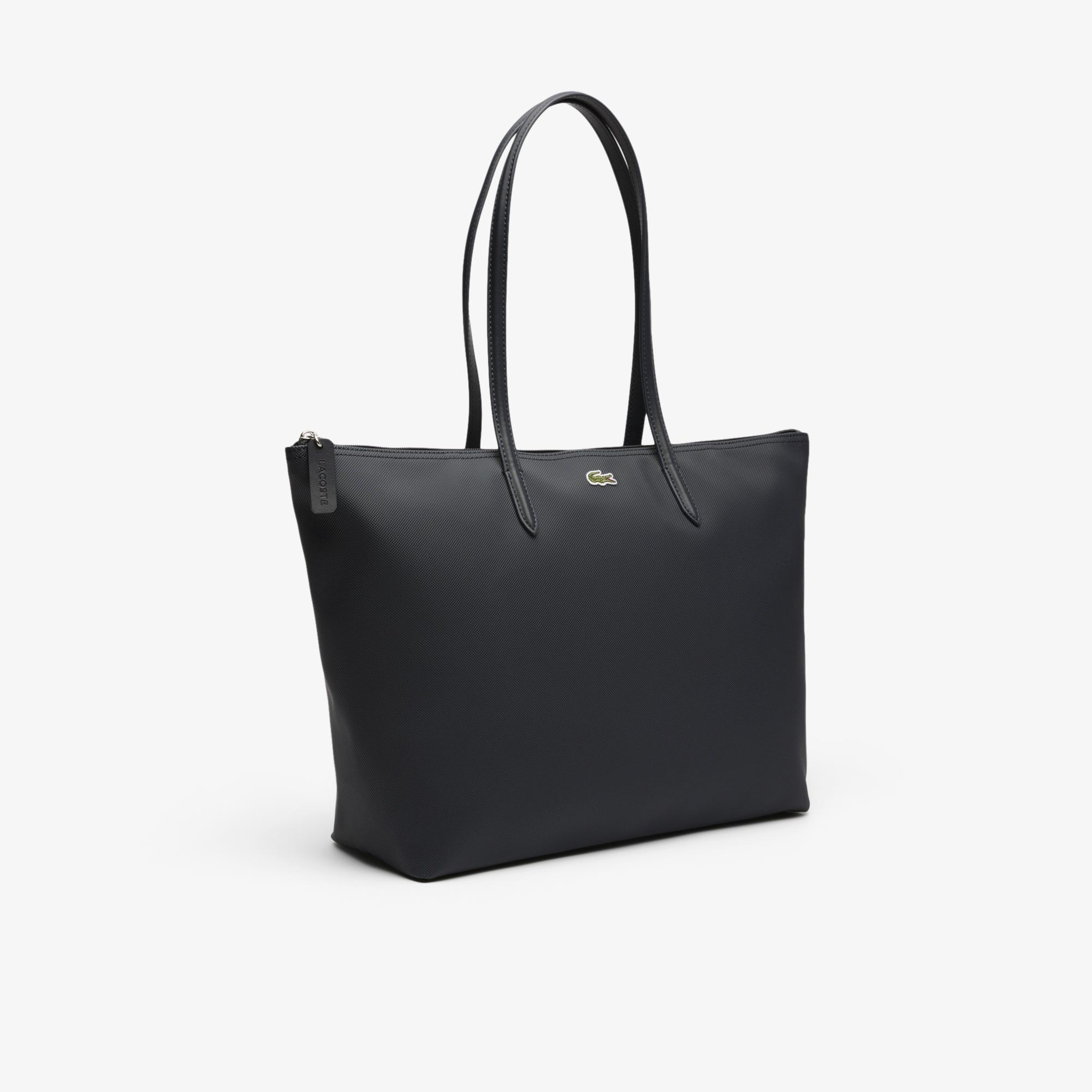 Lacoste Large L.12.12 Kadın Siyah Omuz Çantası