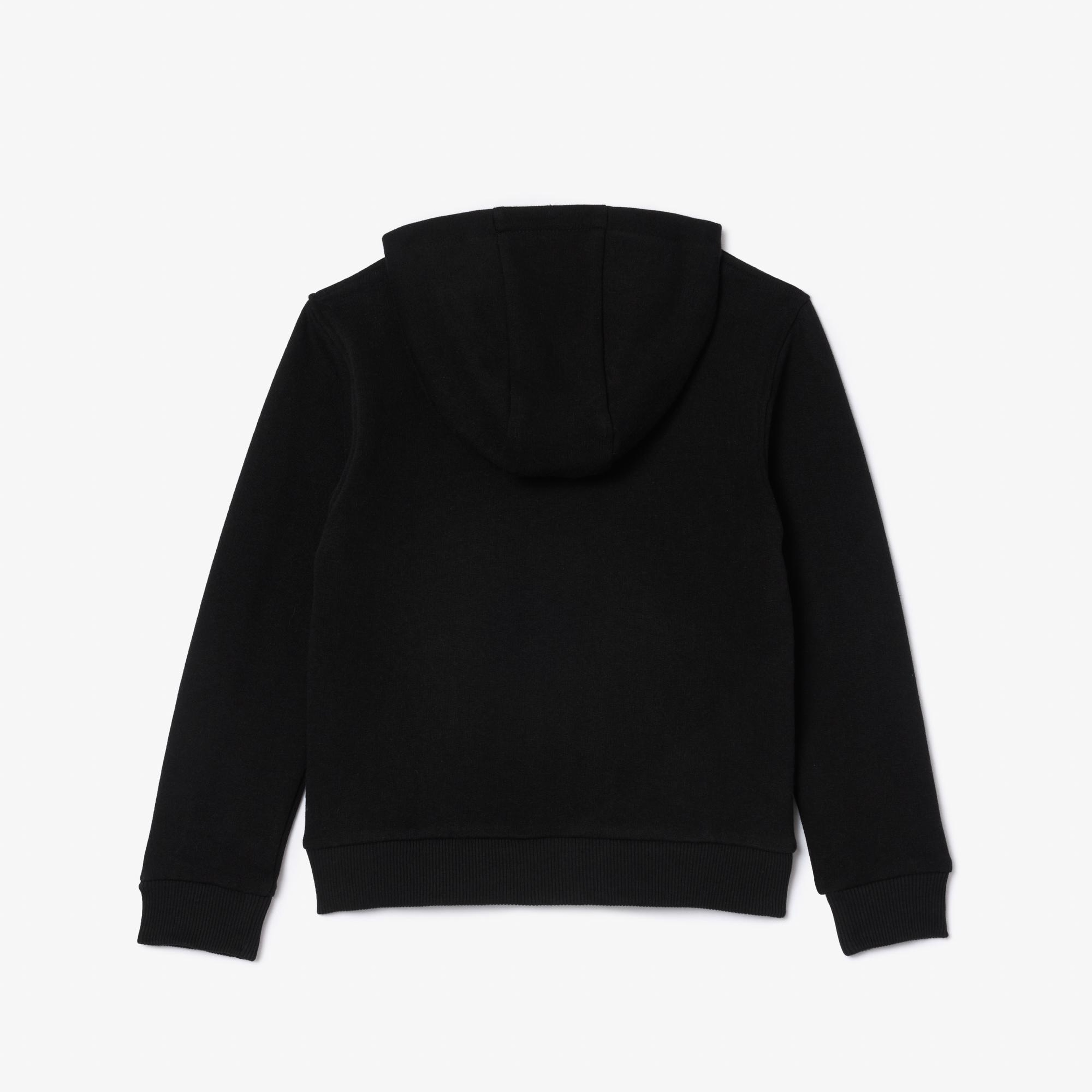 Lacoste Çocuk Kapüşonlu Siyah Sweatshirt