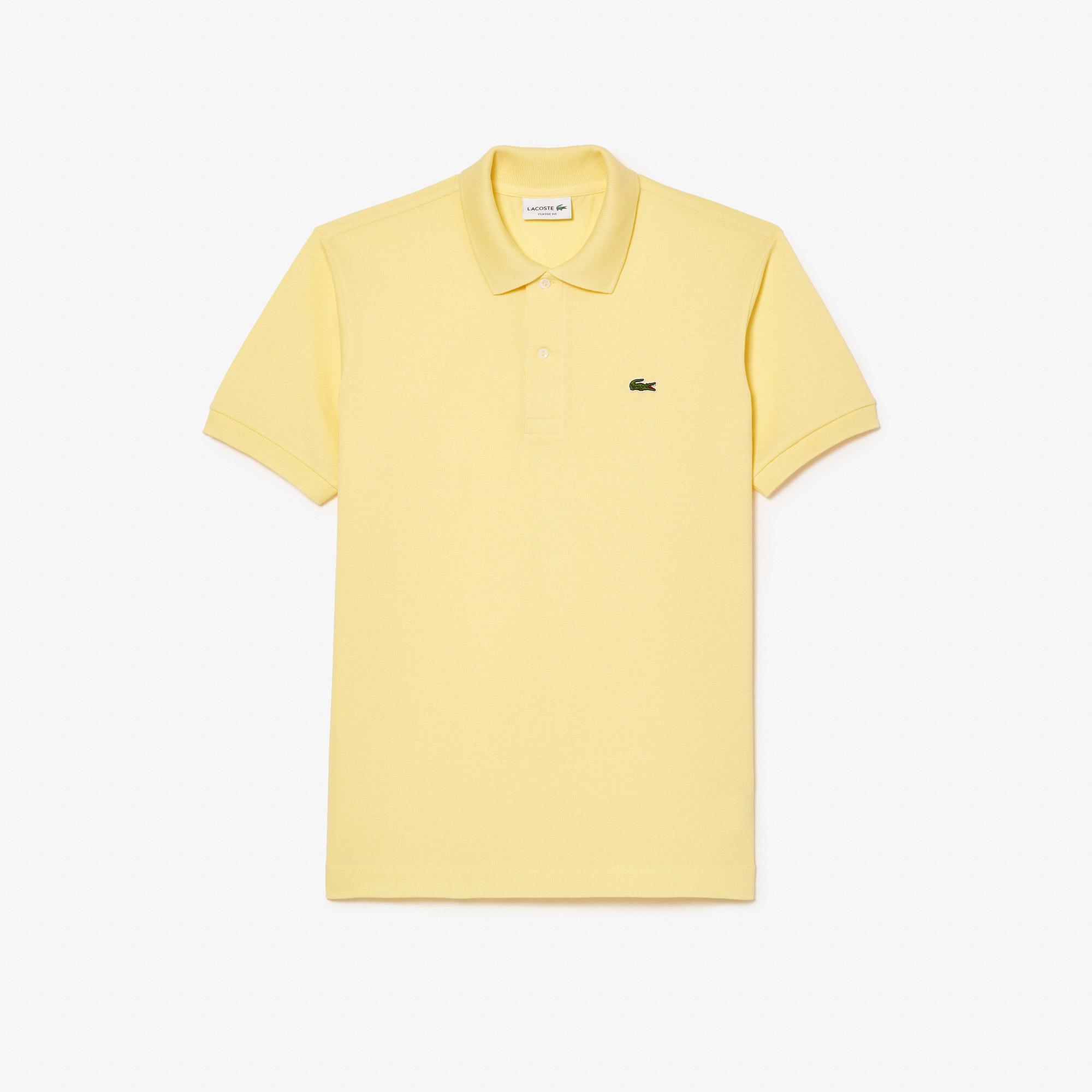 L.12.12 Erkek Classic Fit Sarı Polo