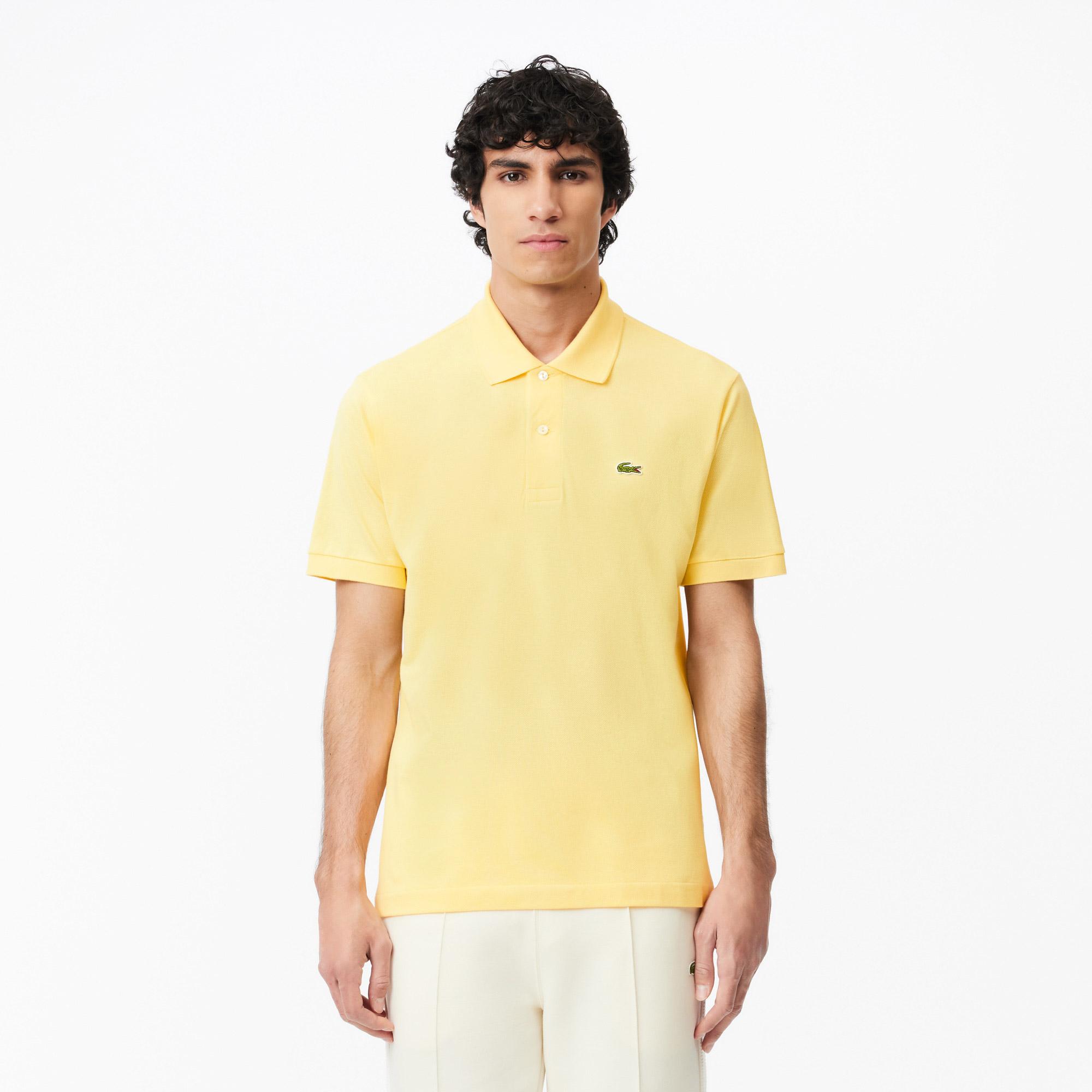 L.12.12 Erkek Classic Fit Sarı Polo