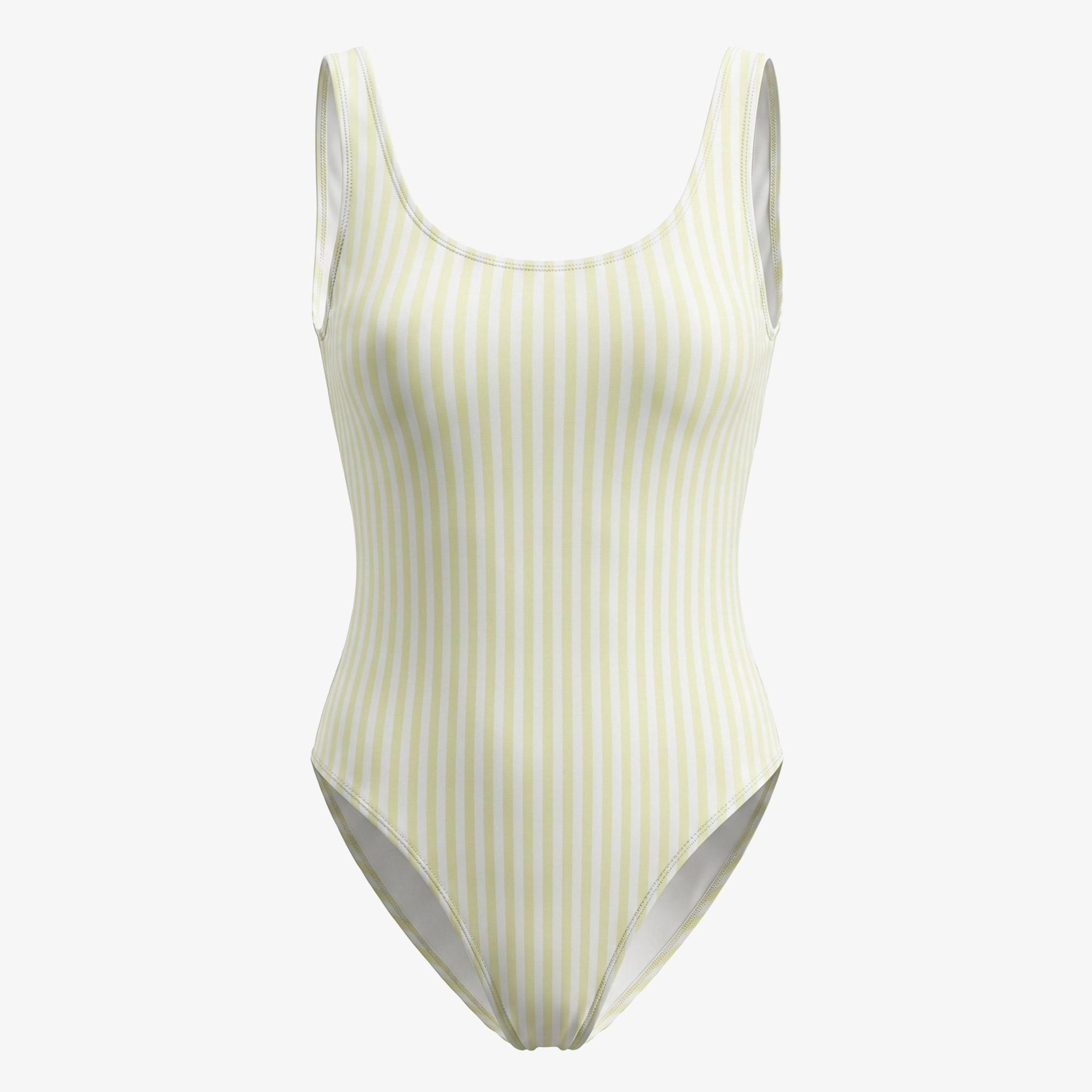 Calvin Klein Scoop Back One Piece Kadın Yeşil Mayo