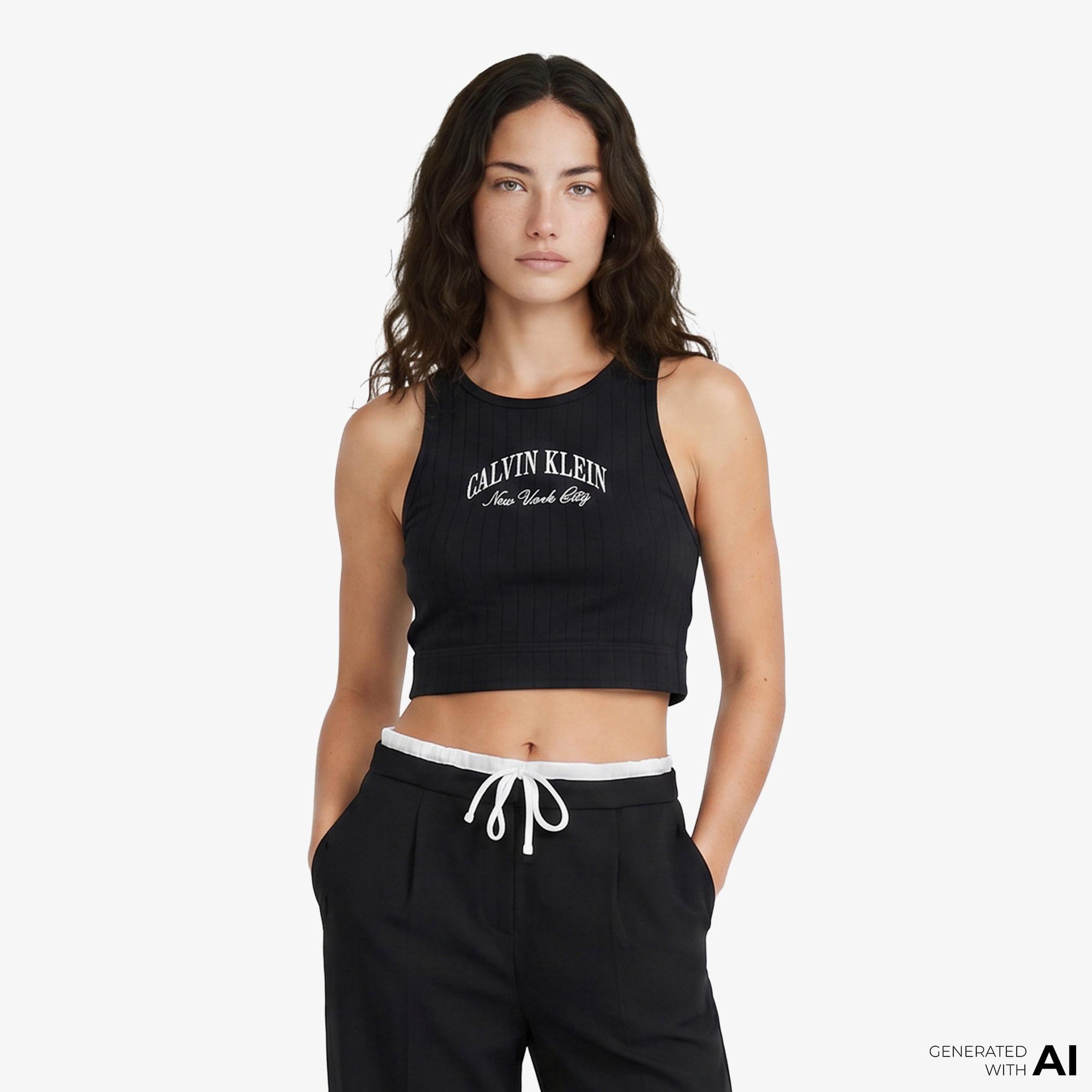 Calvin Klein Unlined Kadın Siyah Spor Sütyeni