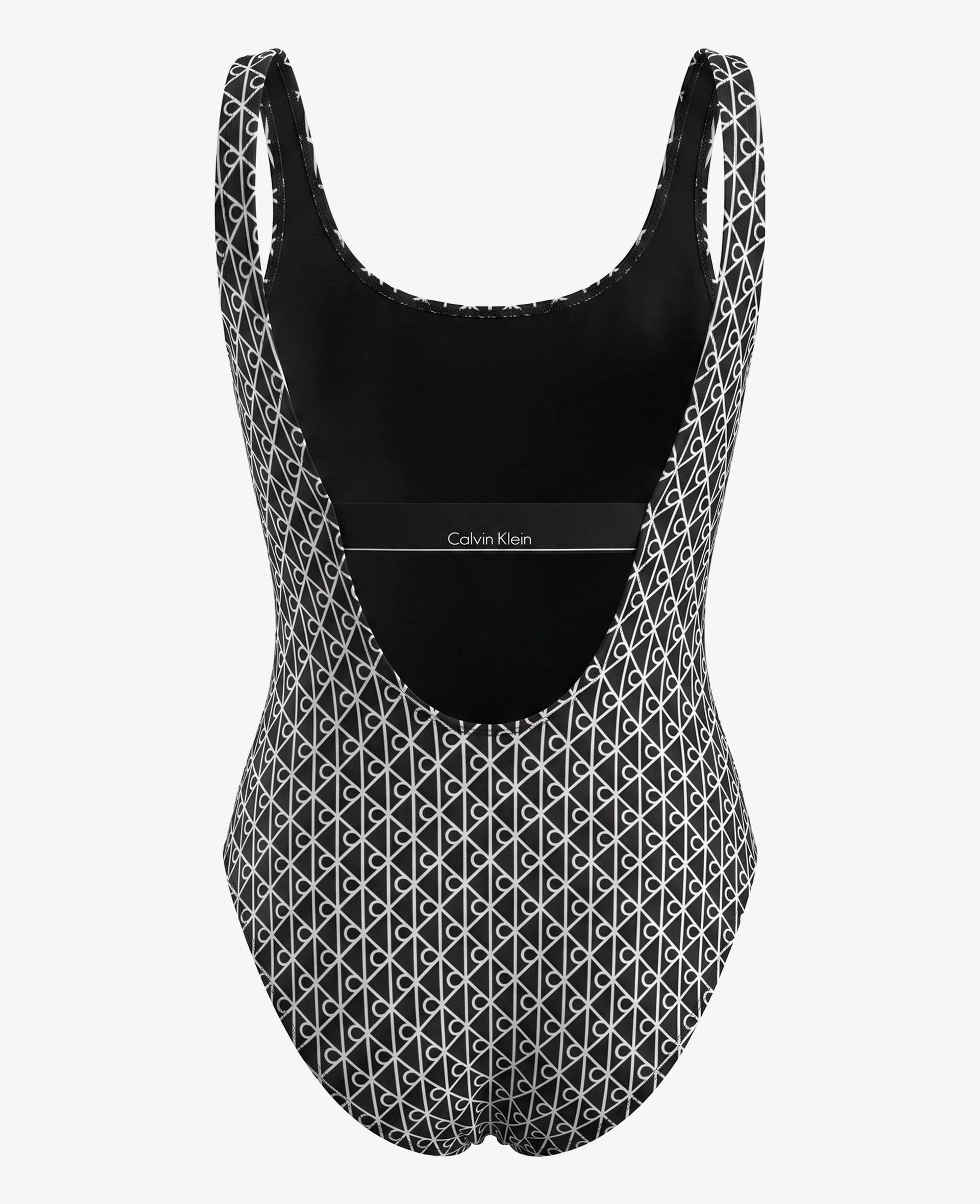 Calvin Klein Scoop Back One Piece Kadın Siyah Mayo