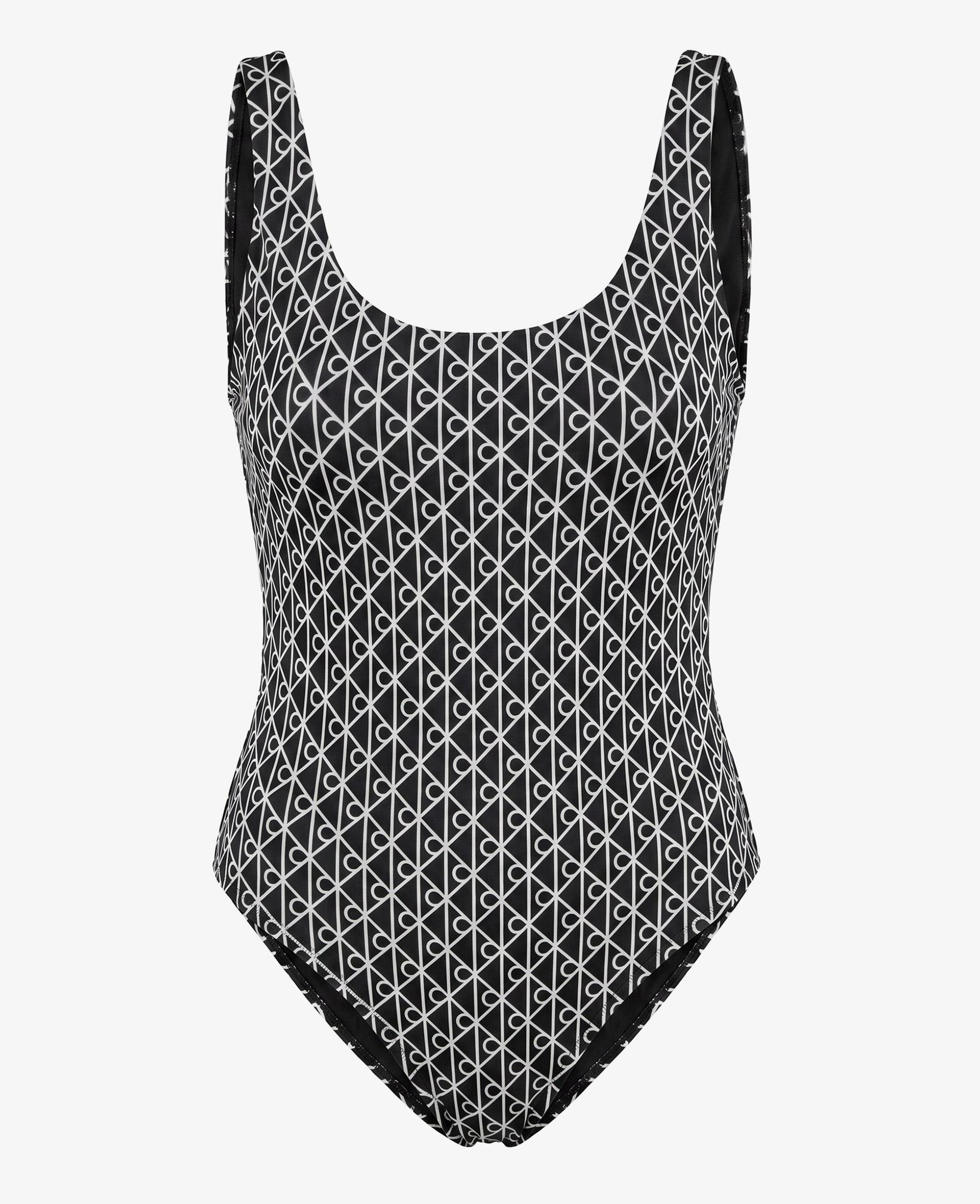 Calvin Klein Scoop Back One Piece Kadın Siyah Mayo