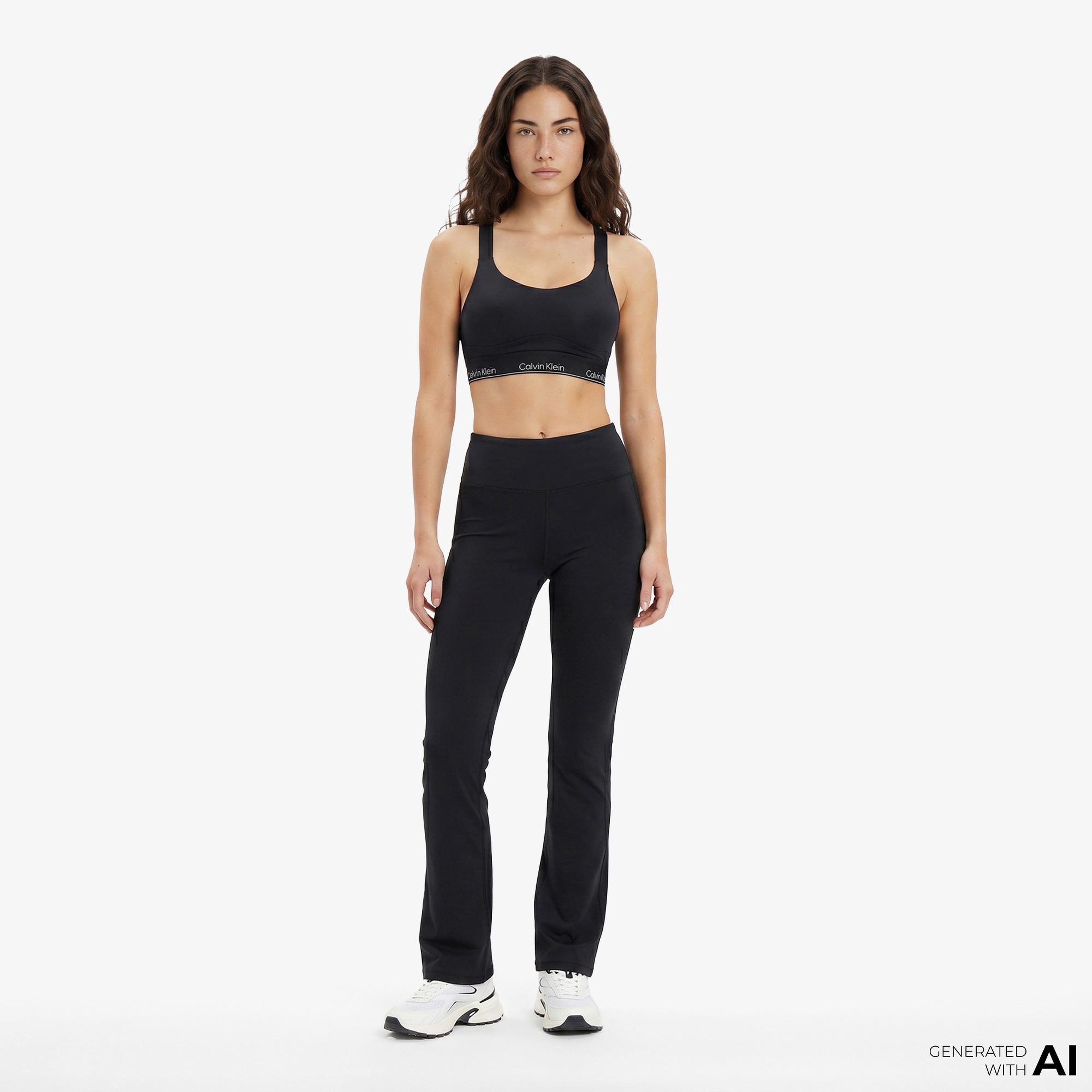 Calvin Klein Icon Sport Flare Kadın Siyah Tayt