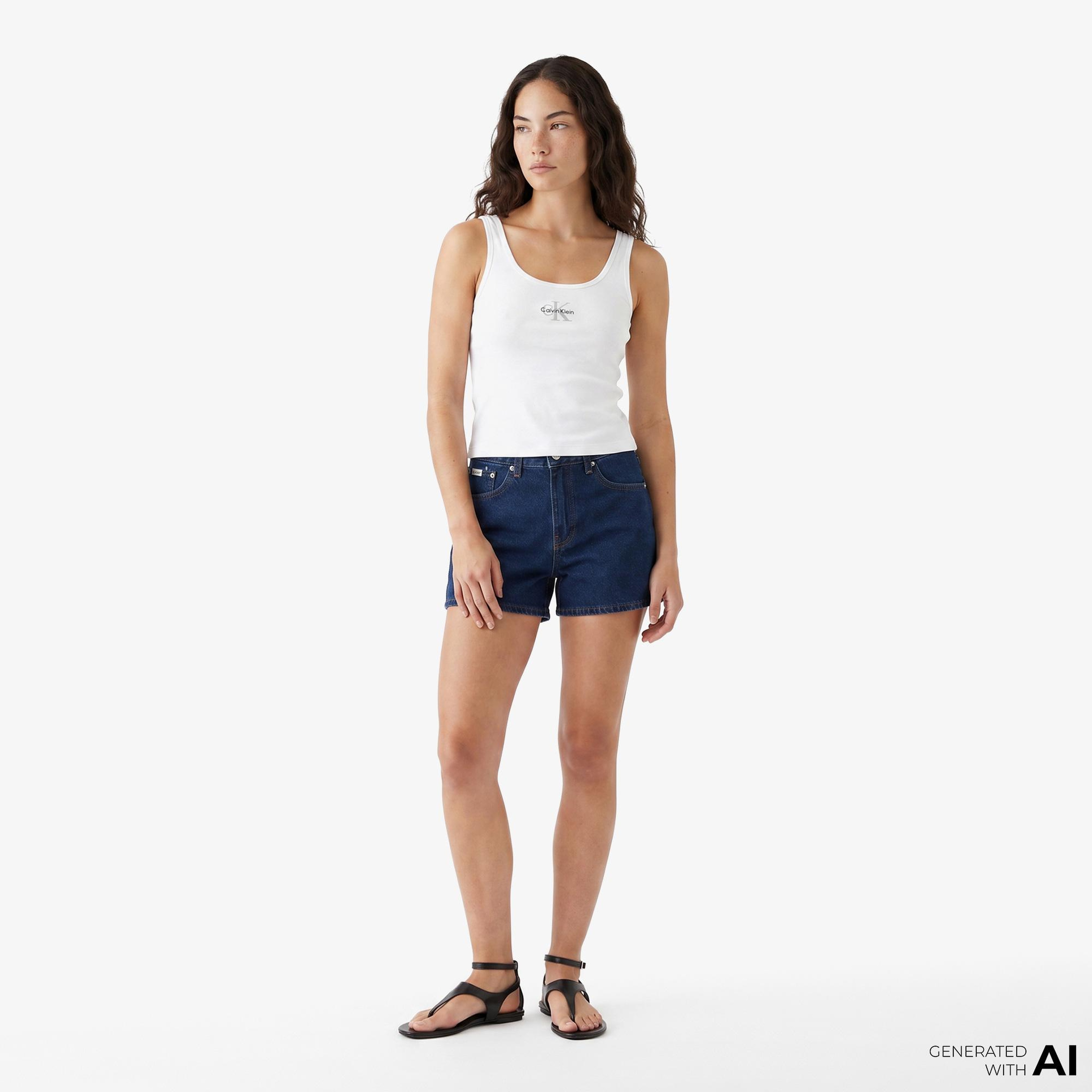 Calvin Klein Ck Graphic Tank Kadın Beyaz Alt Pijama