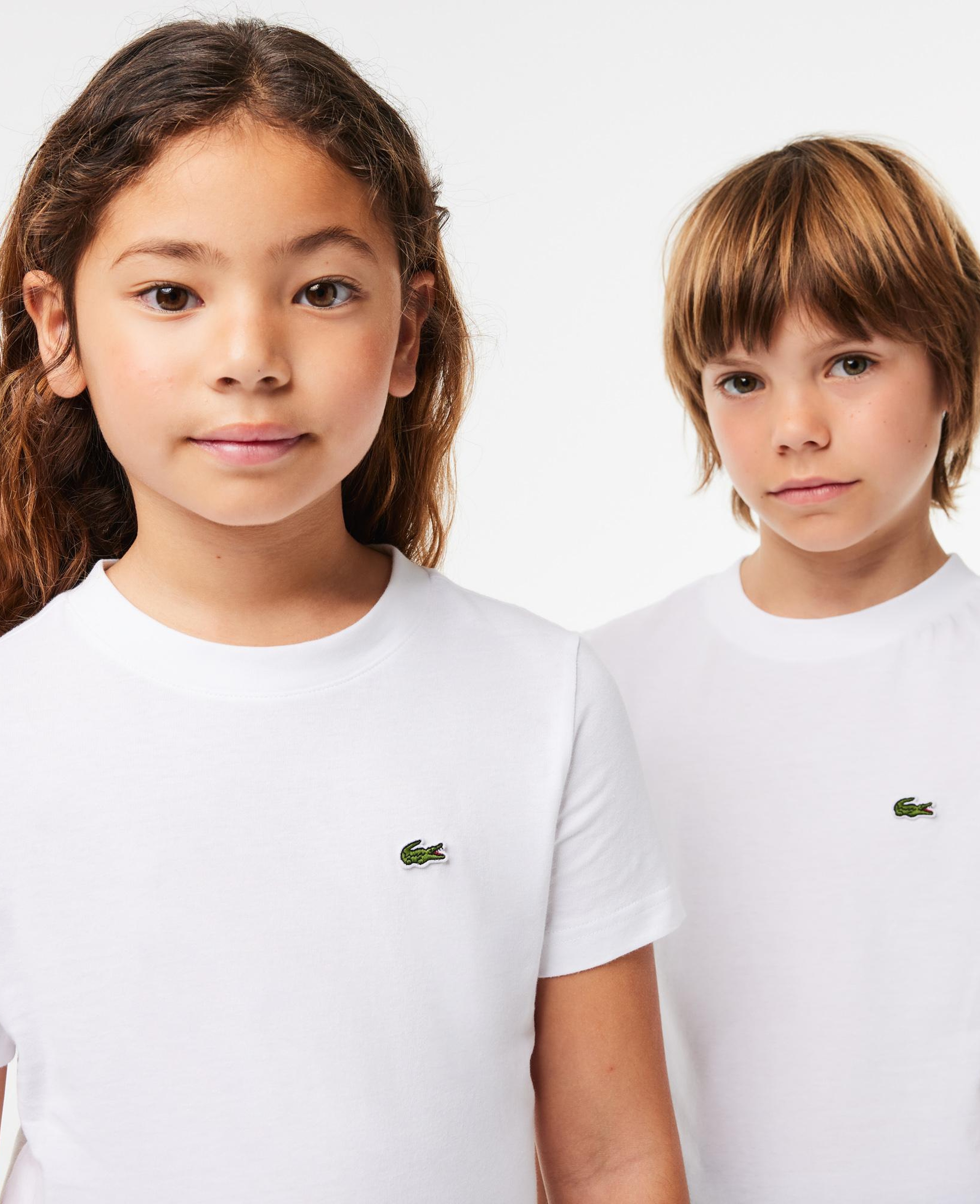 Lacoste Çocuk Bisiklet Yaka Beyaz T-Shirt
