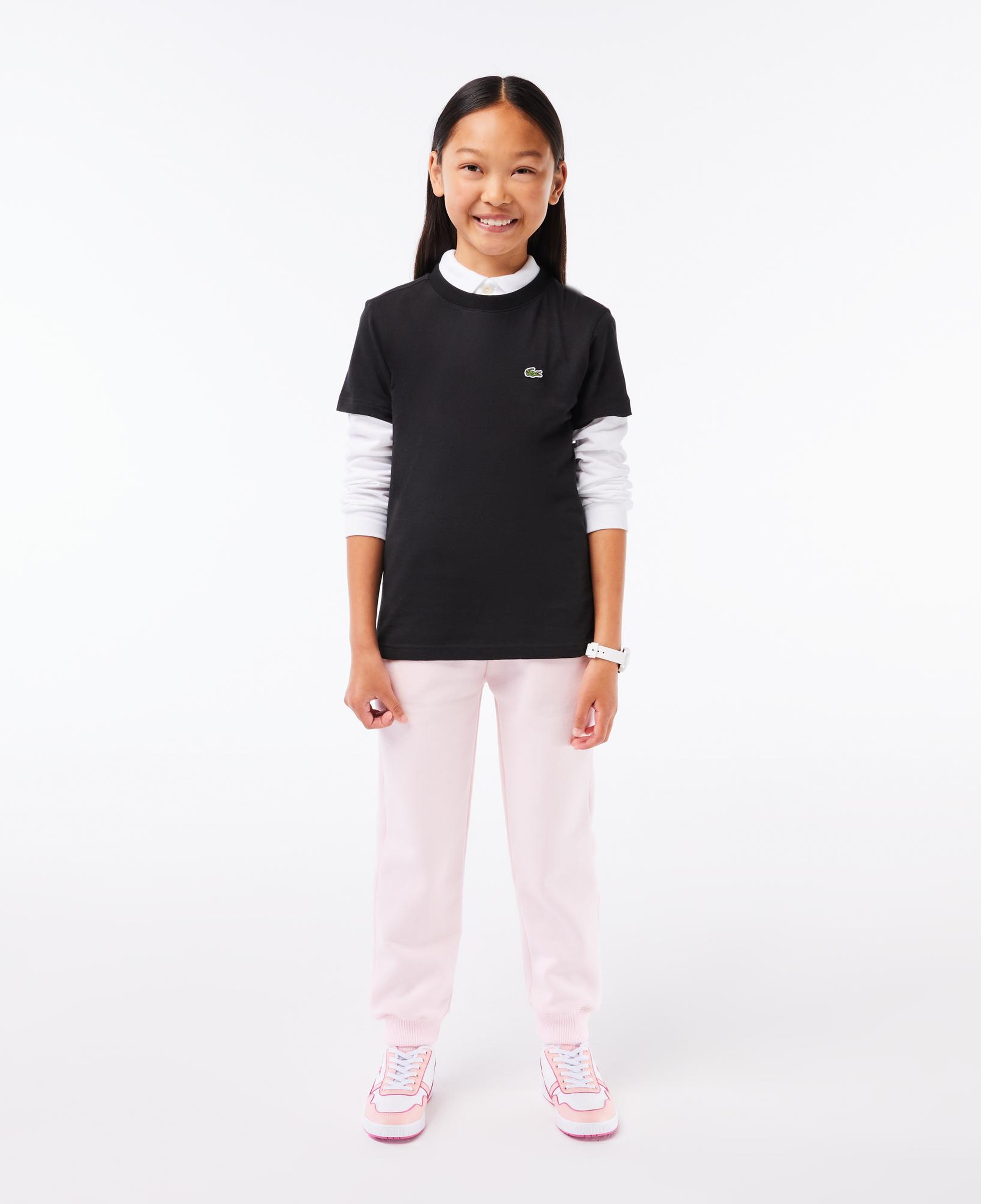 Lacoste Çocuk Bisiklet Yaka Siyah T-Shirt
