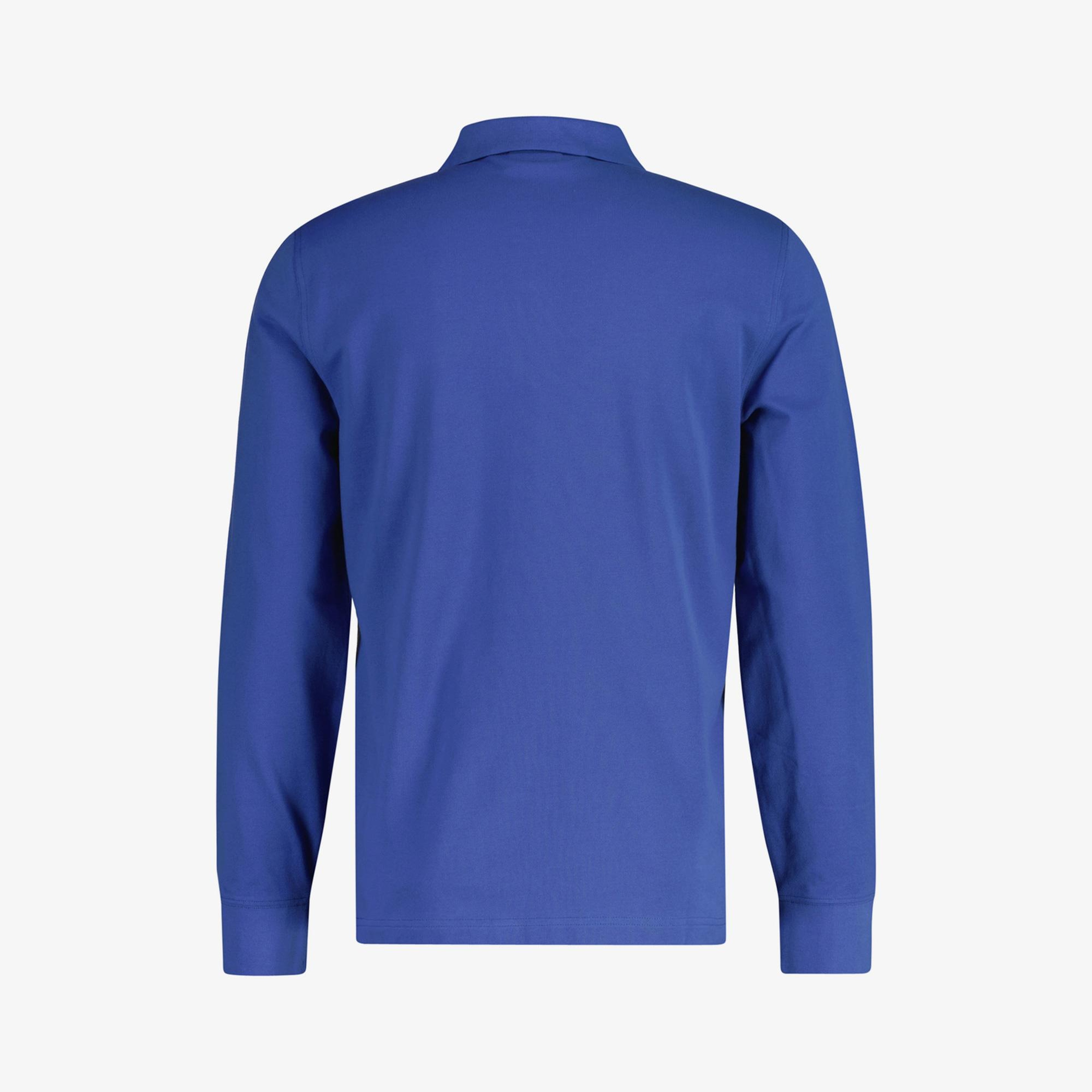 GANT Erkek Mavi Regular Fit Uzun Kollu Polo