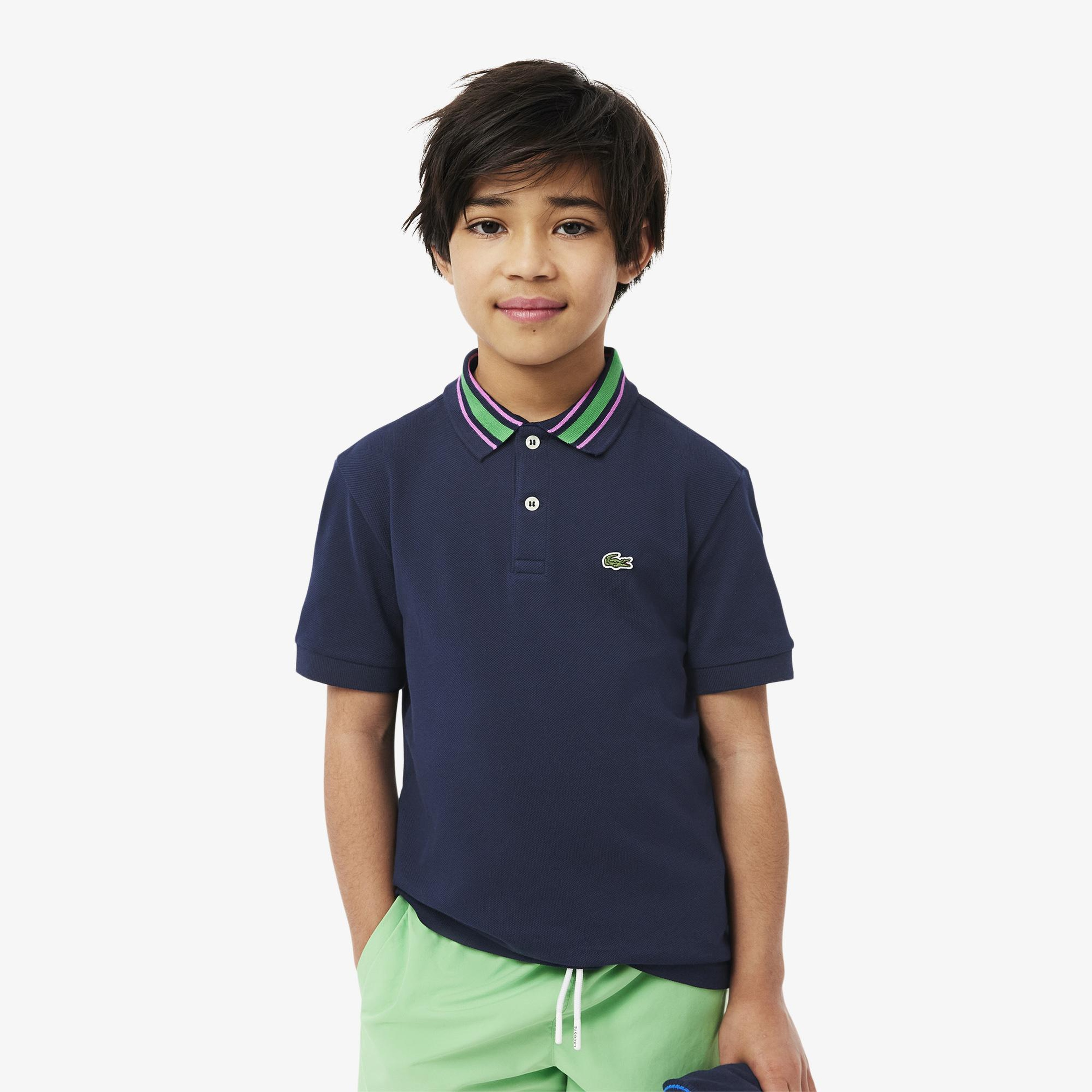 Lacoste Çocuk Lacivert Polo