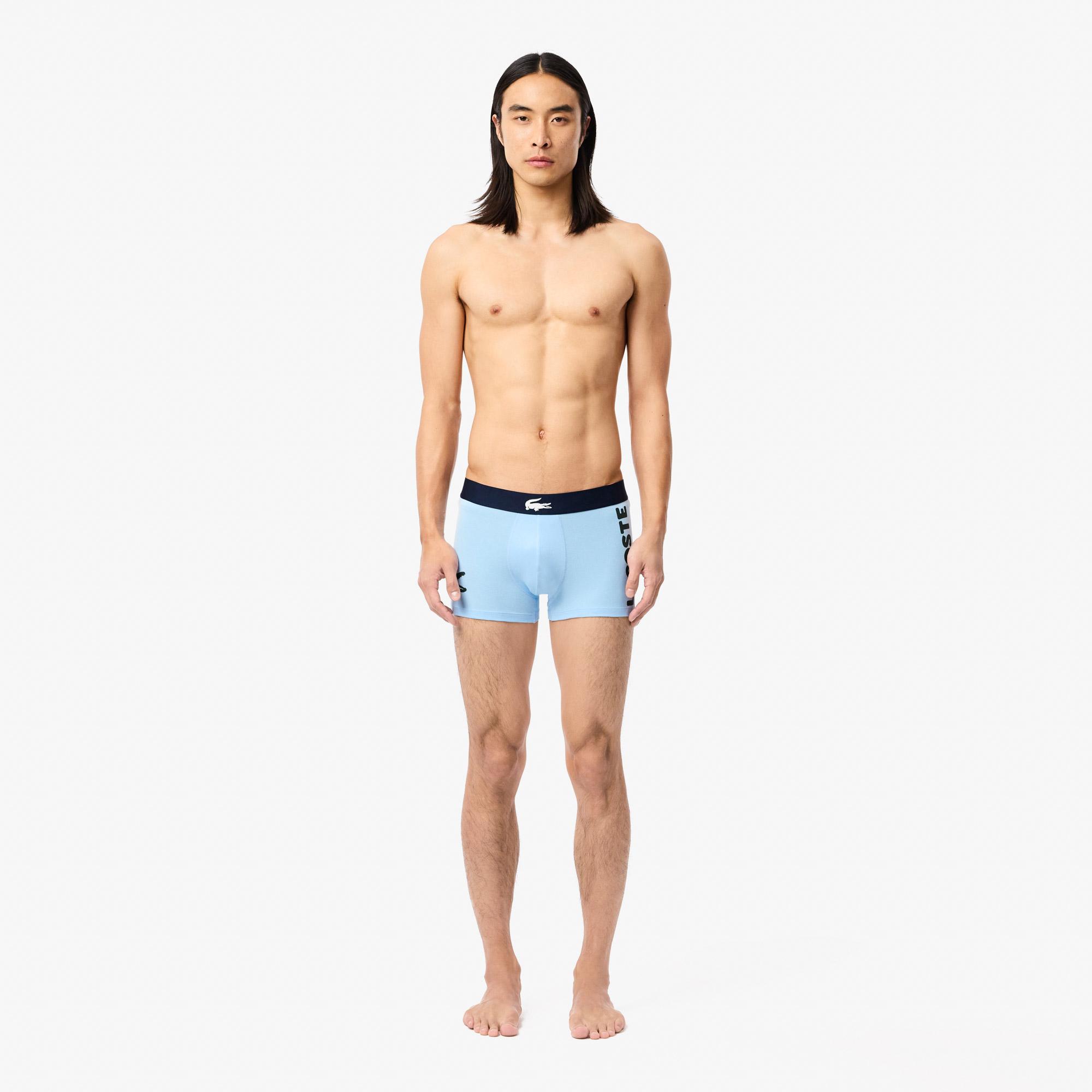 Lacoste Erkek 3'lü Renkli Boxer
