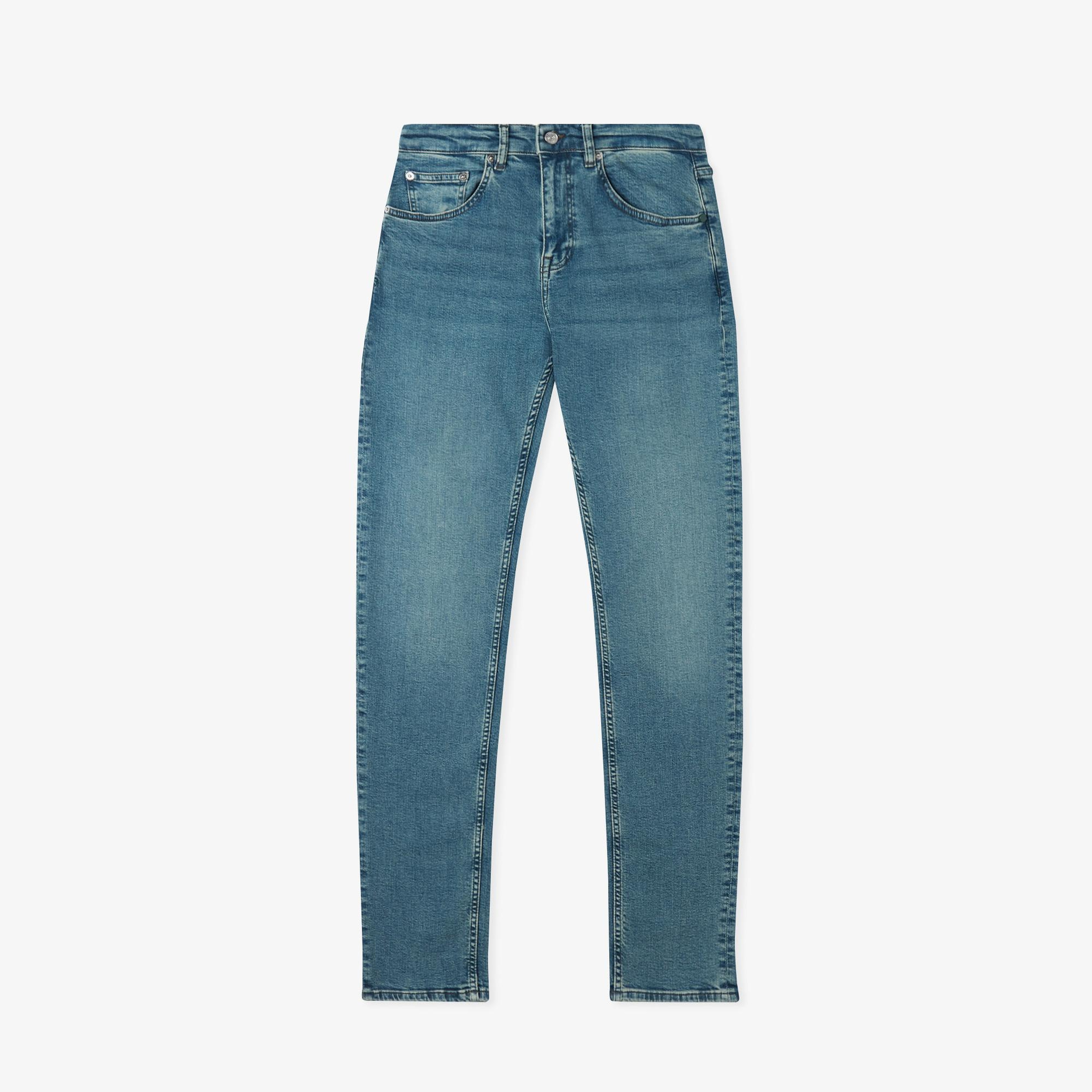 Lacoste Erkek Slim Fit Mavi Jean Pantolon