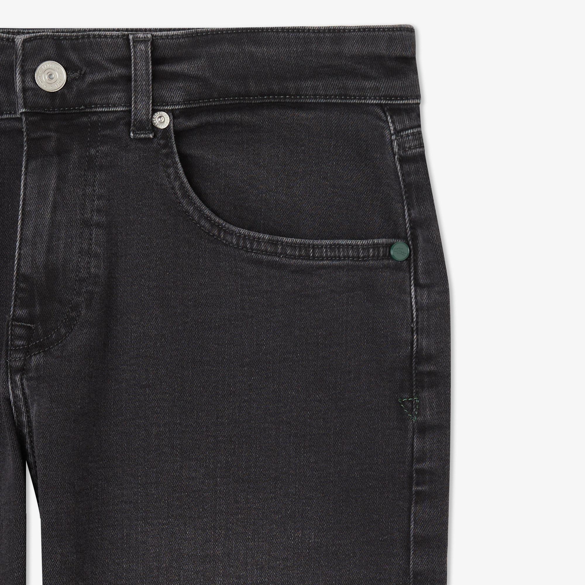 Lacoste Erkek Slim Fit Denim Gri Jean Pantolon