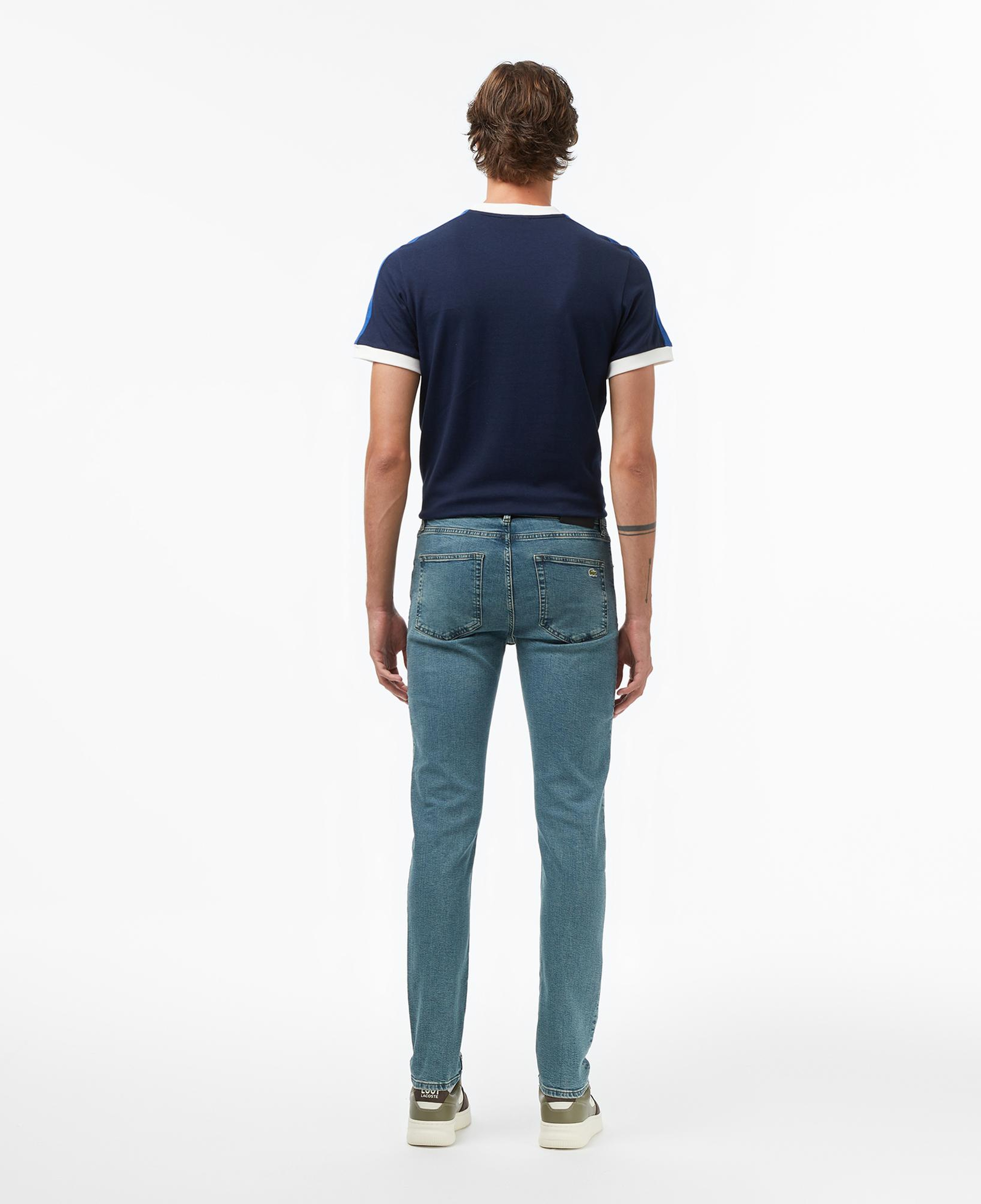 Lacoste Erkek Slim Fit Mavi Jean Pantolon