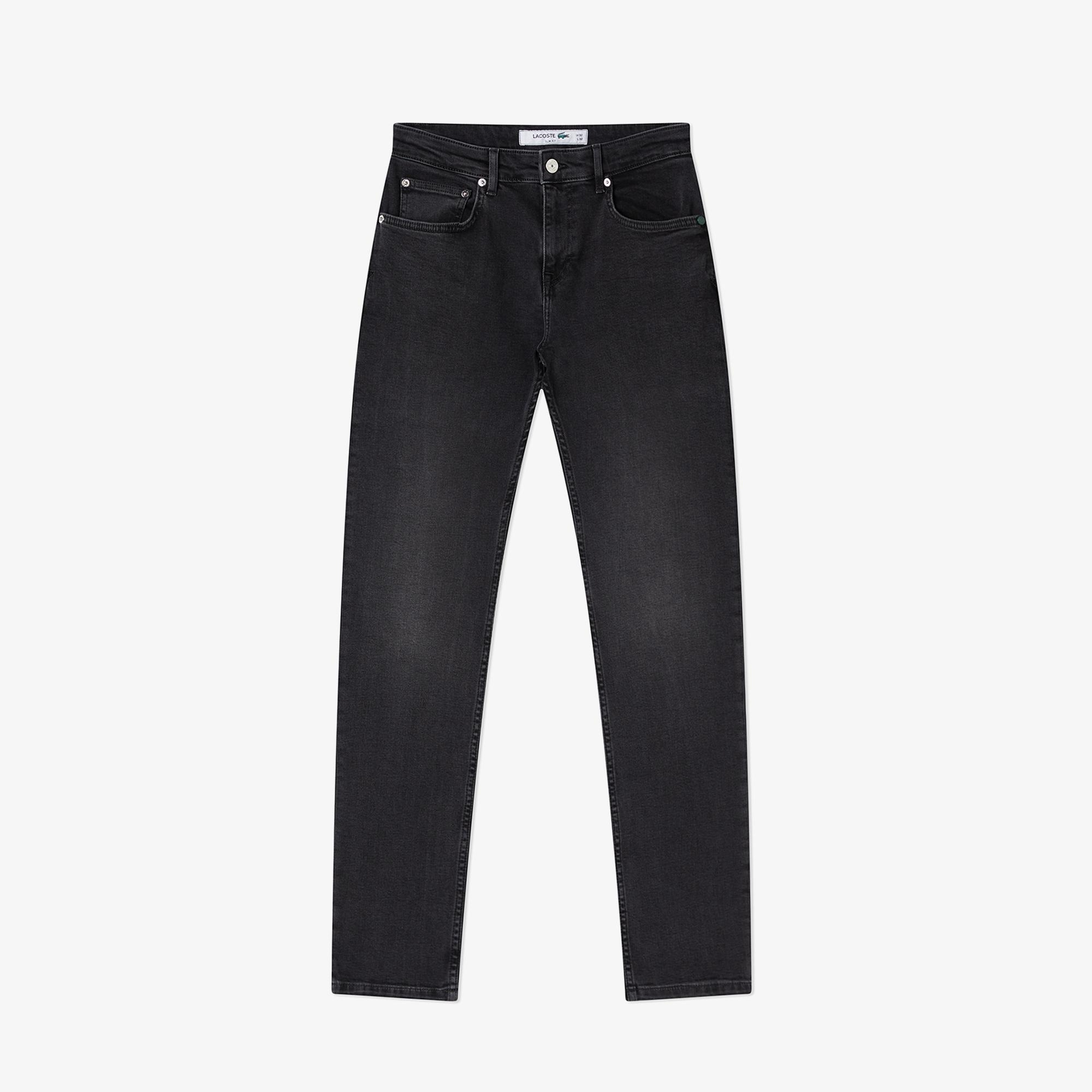 Lacoste Erkek Slim Fit Denim Gri Jean Pantolon