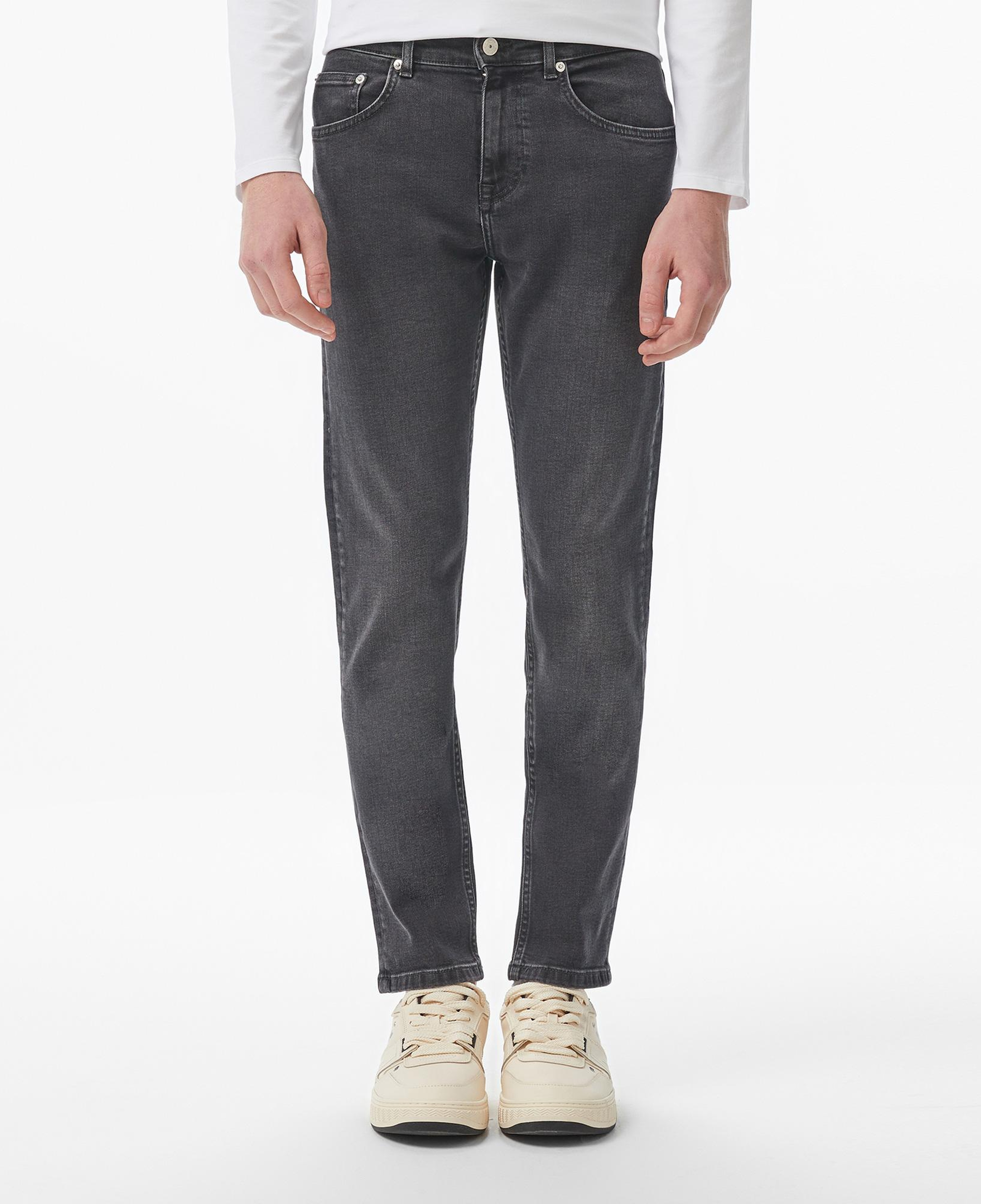 Lacoste Erkek Slim Fit Denim Gri Jean Pantolon