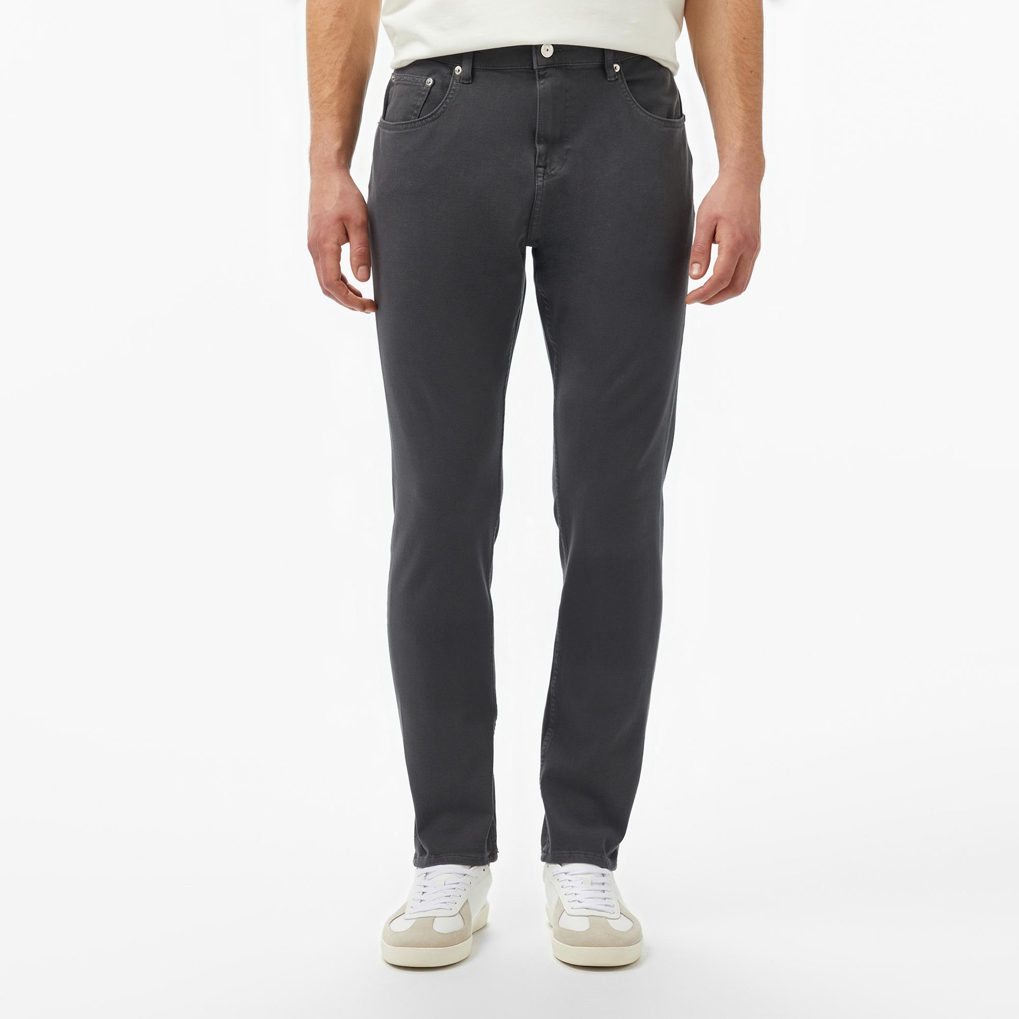 Lacoste Erkek Slim Fit Gri Jean Pantolon