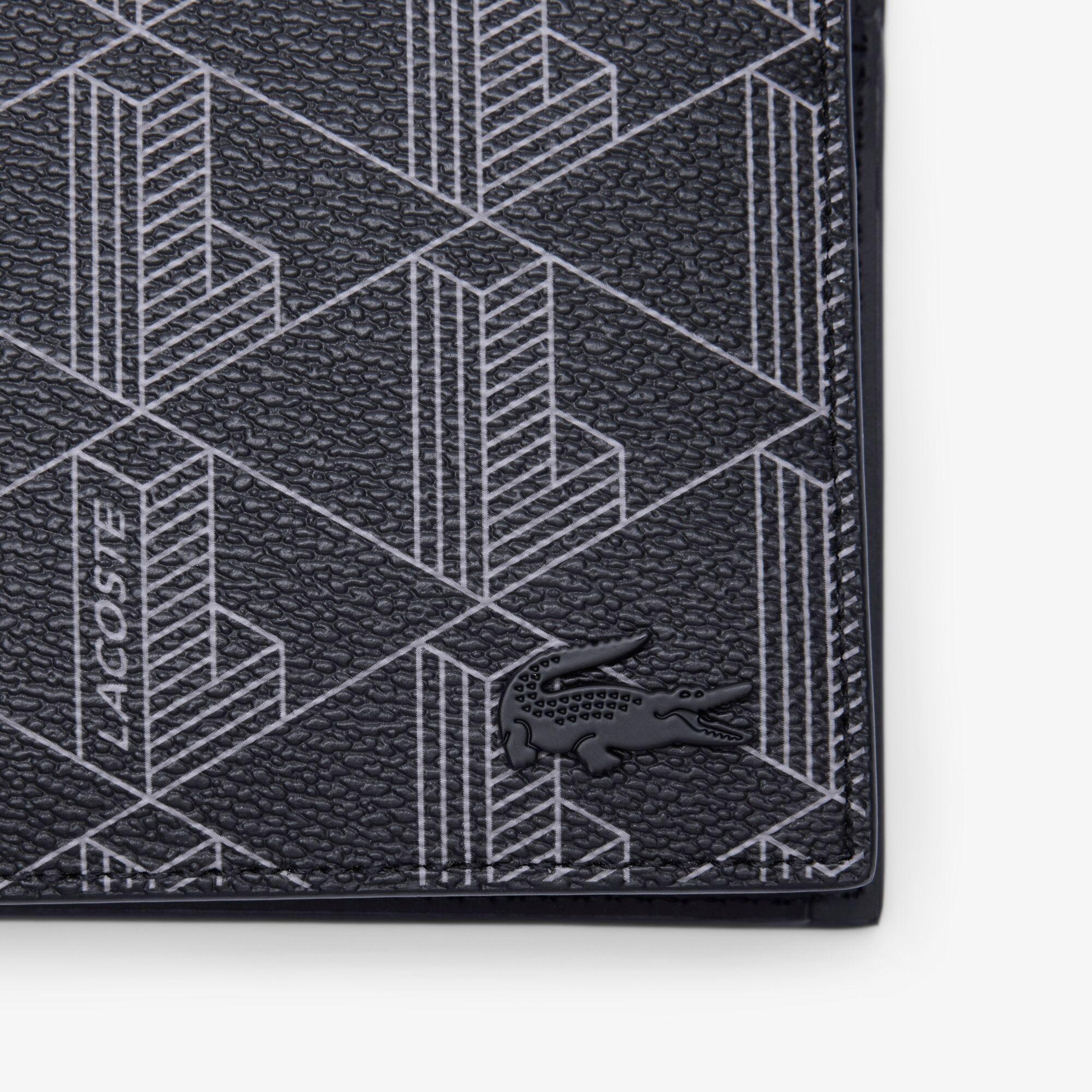 Lacoste The Blend Erkek Monogram Siyah Cüzdan