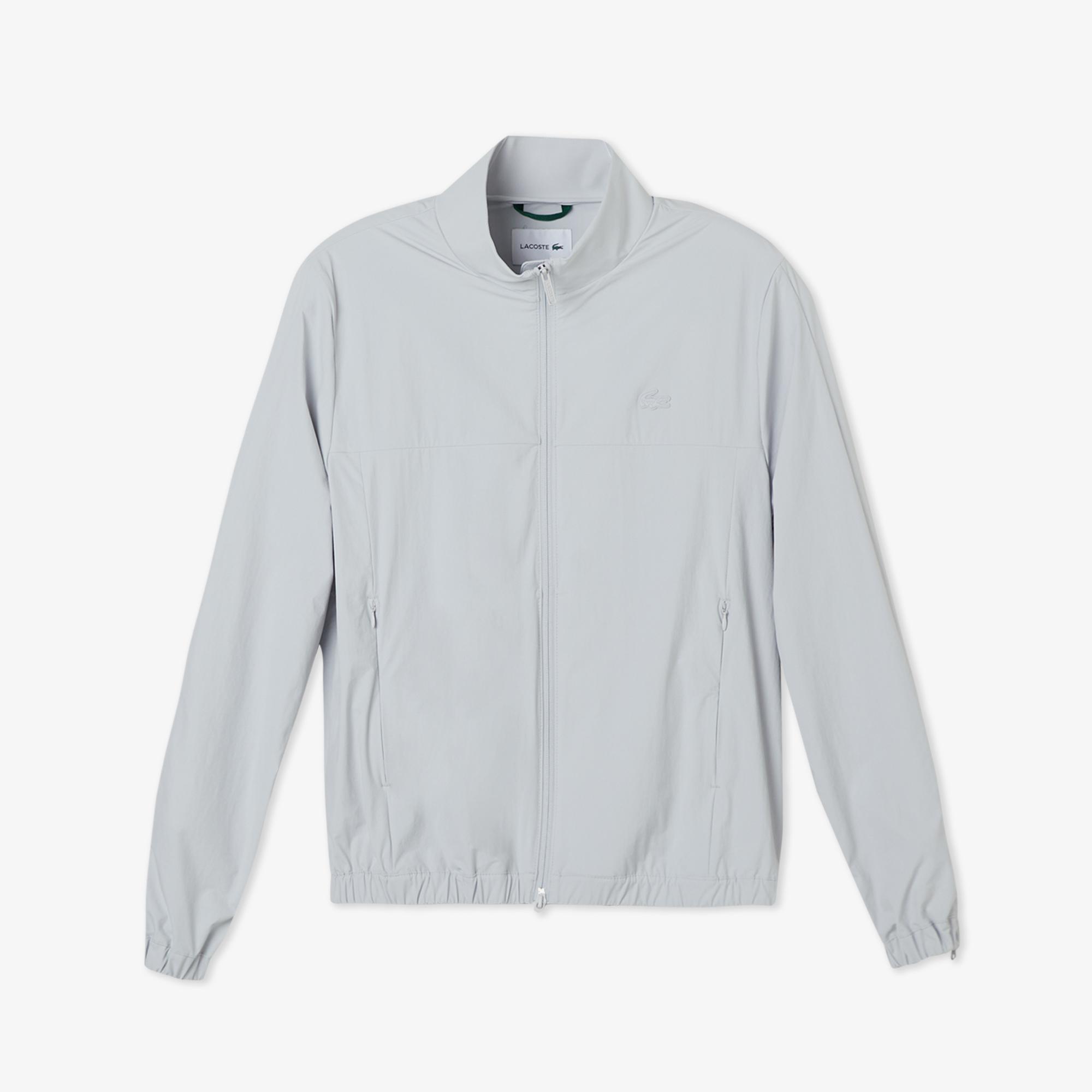 Lacoste Erkek Regular Fit Dik Yaka Gri Mont