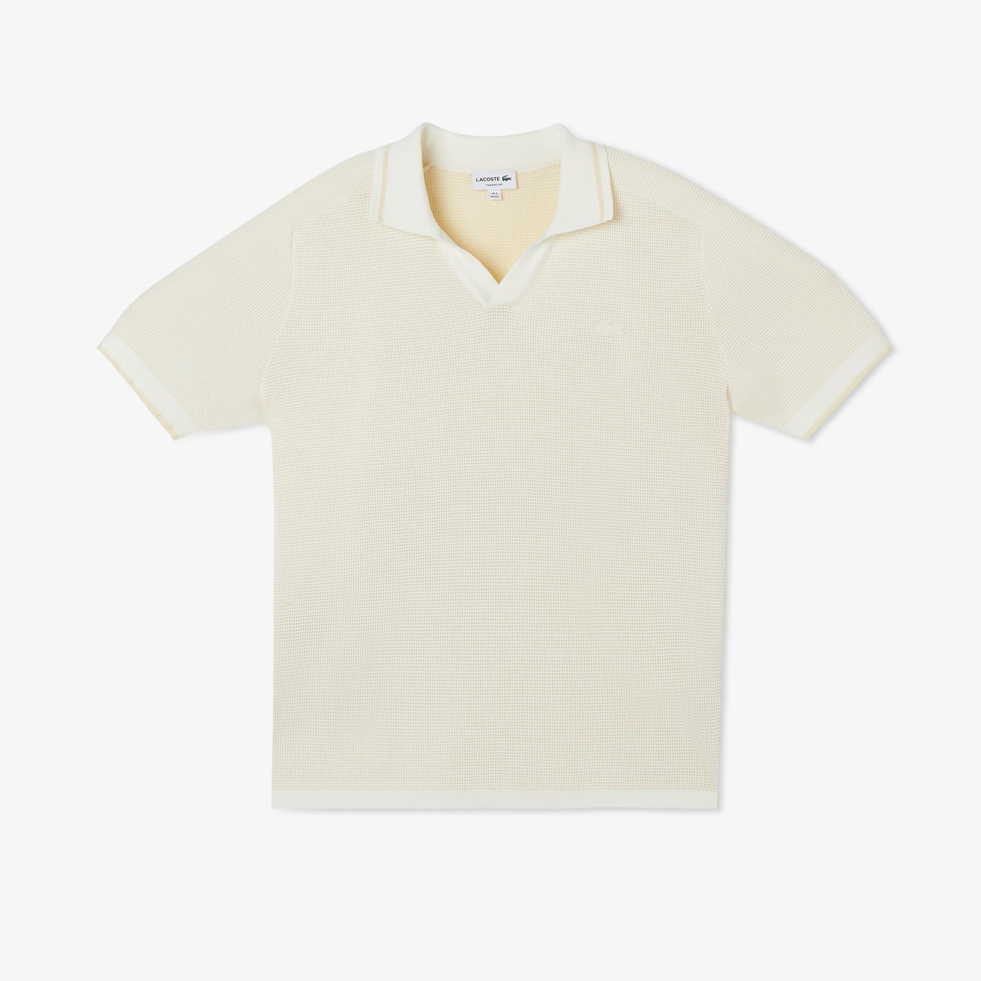 Lacoste Erkek Classic Fit Kısa Kollu Polo Yaka Bej Triko
