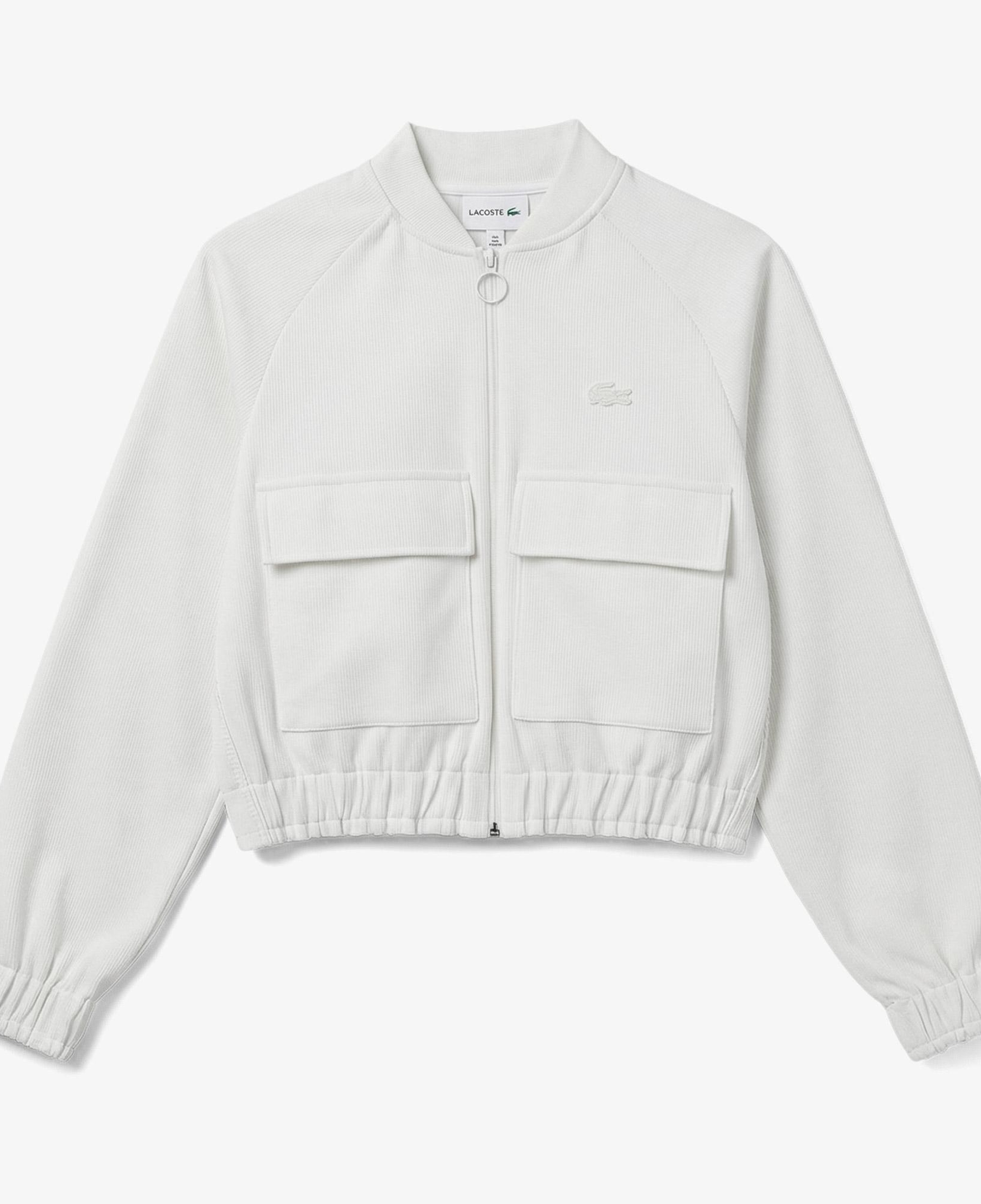Lacoste Kadın Regular Fit Fermuarlı Krem Ceket