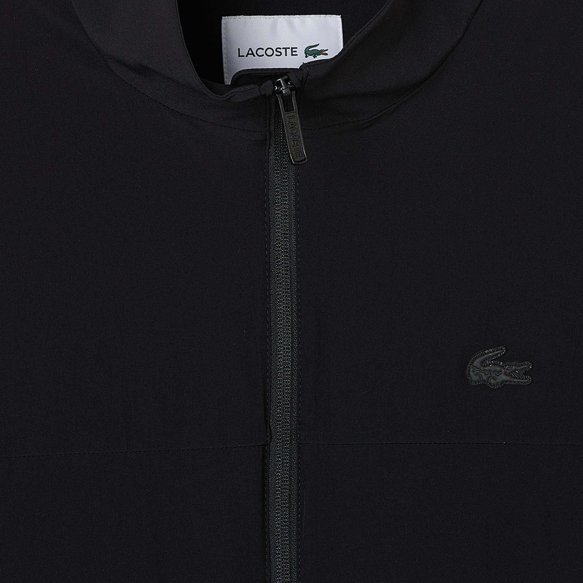 Lacoste Erkek Regular Fit Dik Yaka Siyah Mont