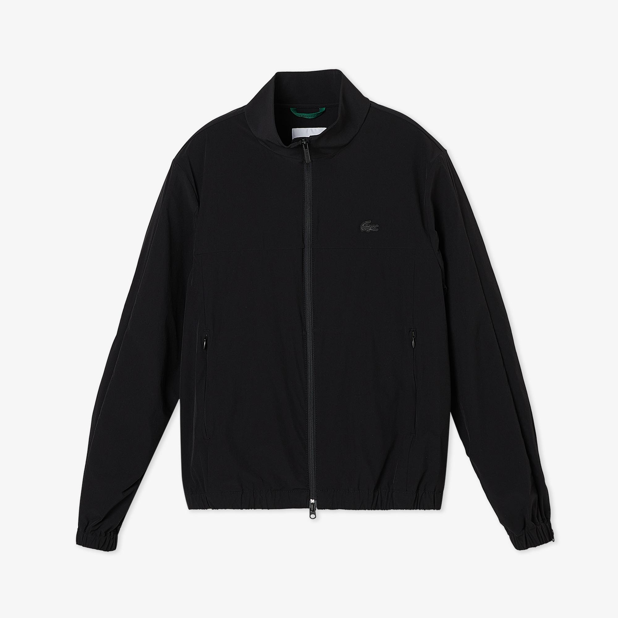 Lacoste Erkek Regular Fit Dik Yaka Siyah Mont