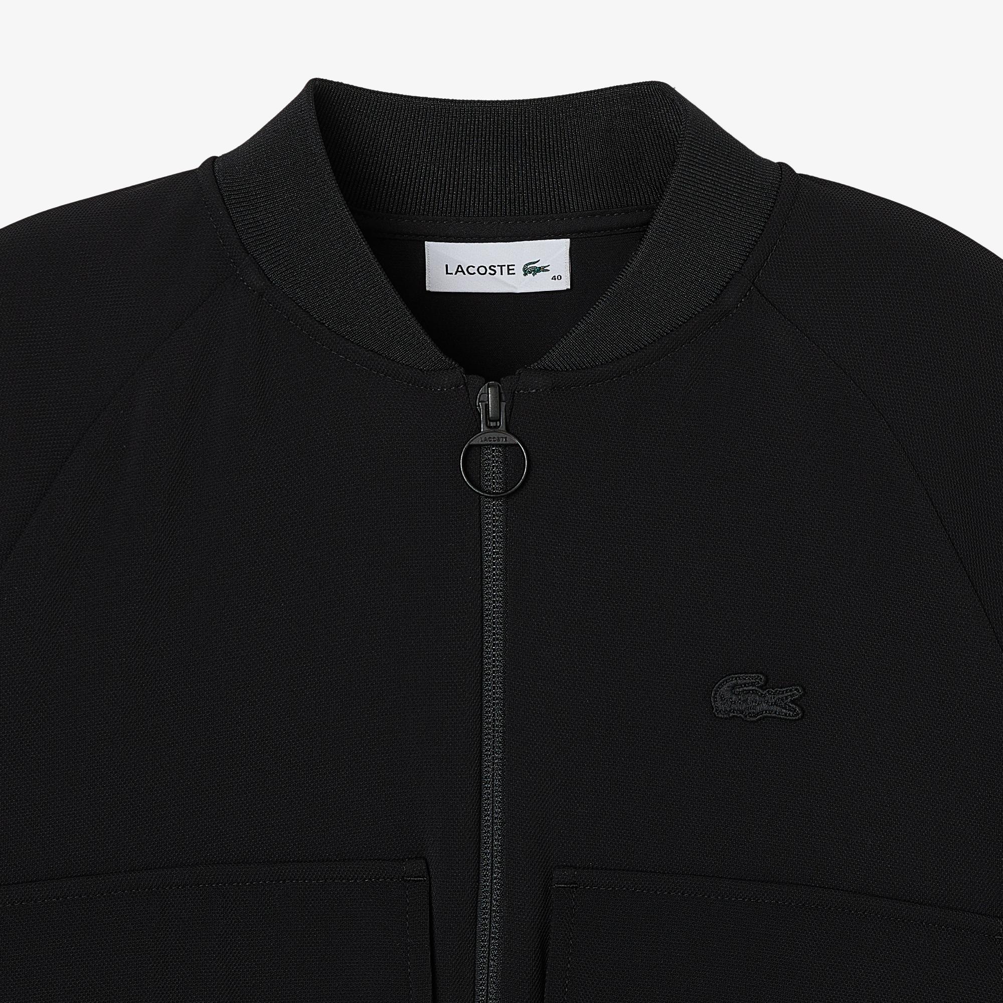 Lacoste Kadın Regular Fit Fermuarlı Siyah Ceket