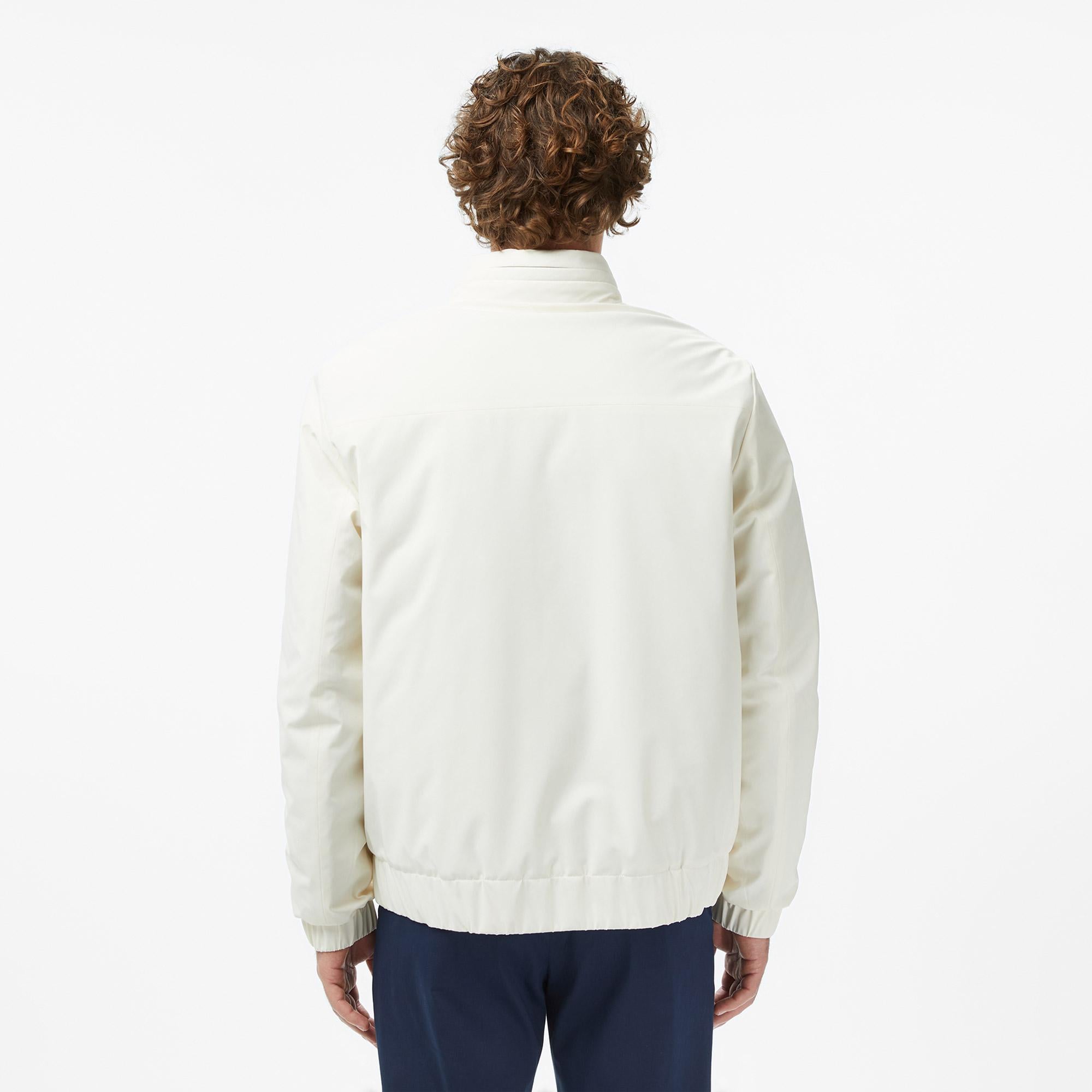 Lacoste Erkek Relaxed Fit Dik Yaka Krem Mont