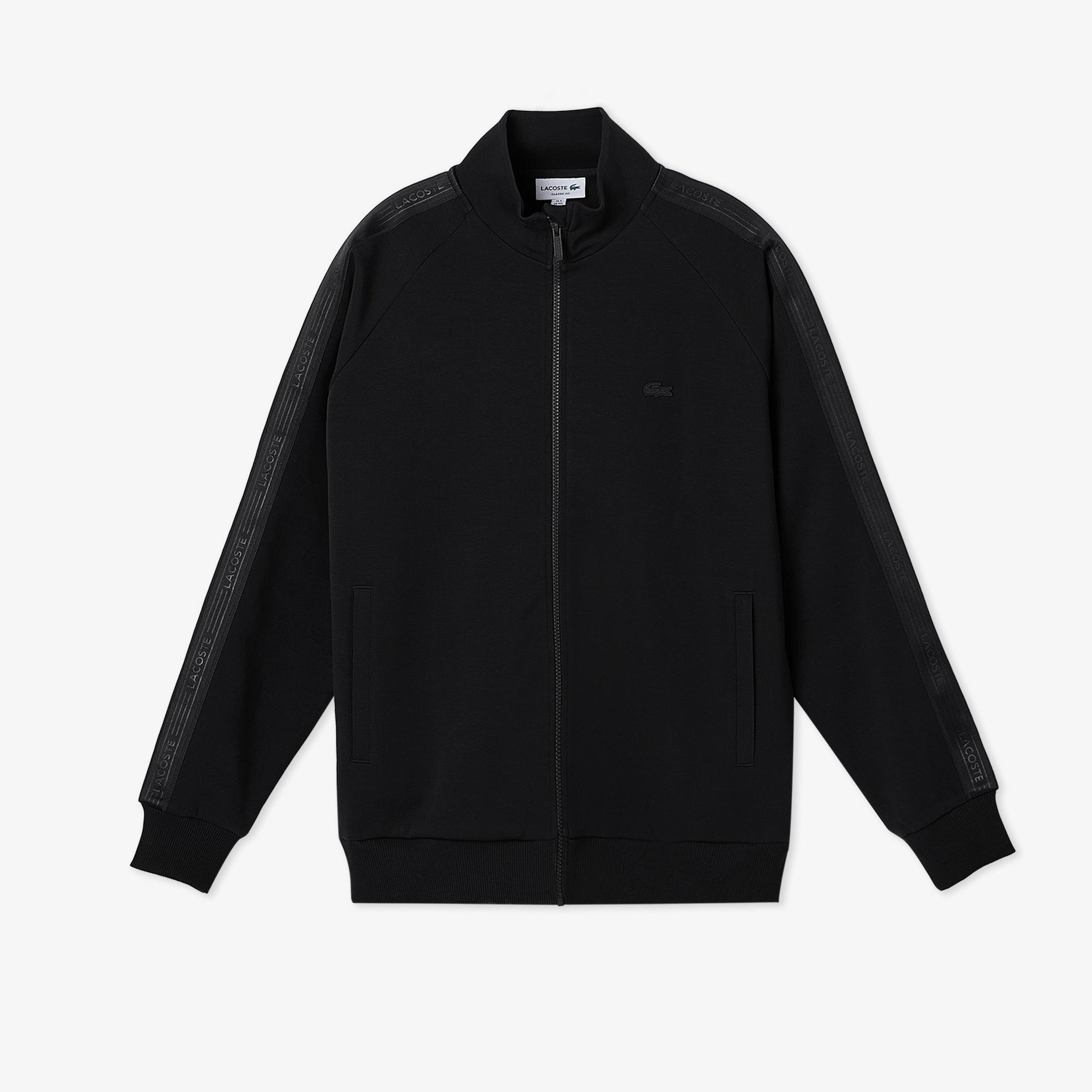 Lacoste Erkek Classic Fit Dik Yaka Siyah Sweatshirt