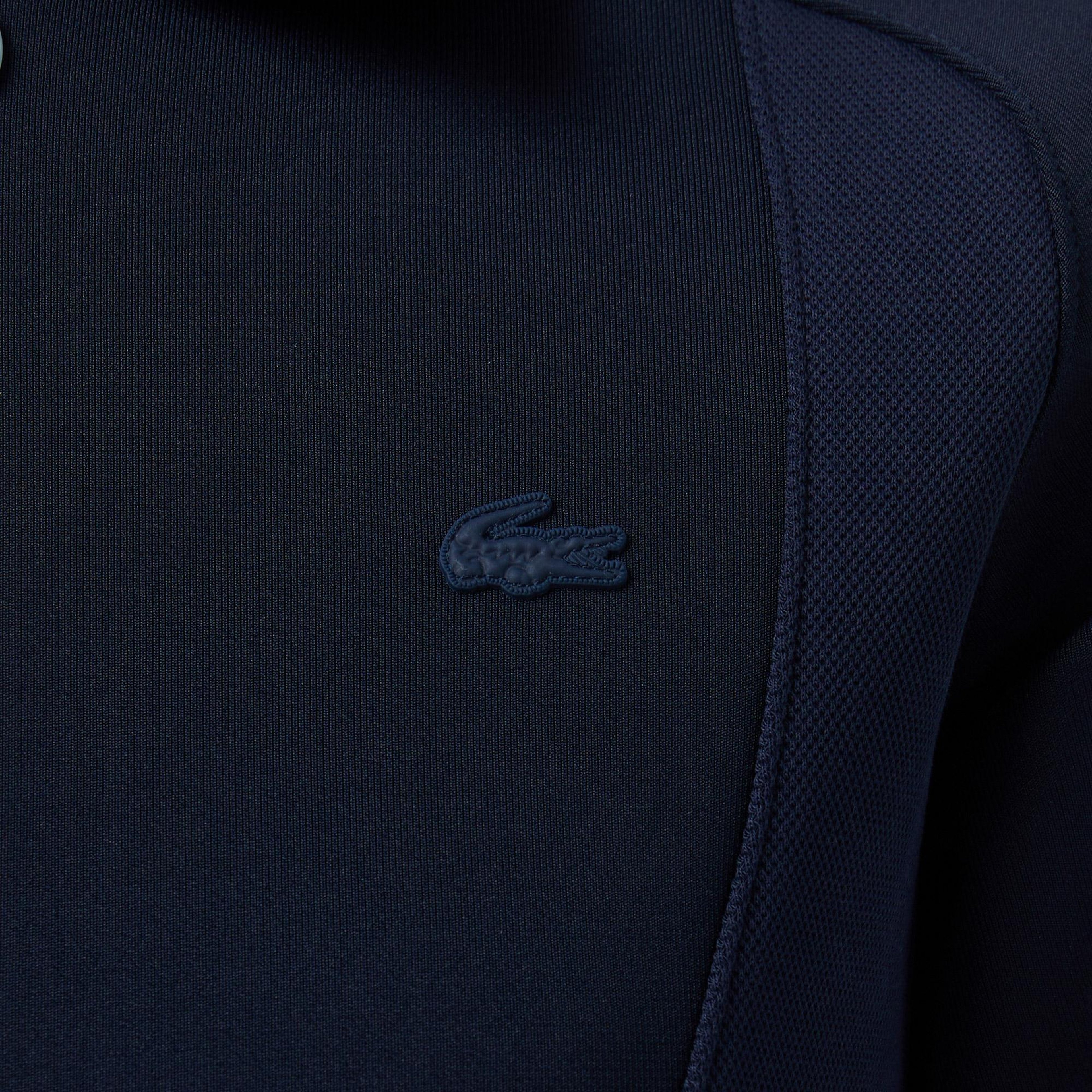 Lacoste Kadın Classic Fit Kısa Kollu Lacivert Elbise