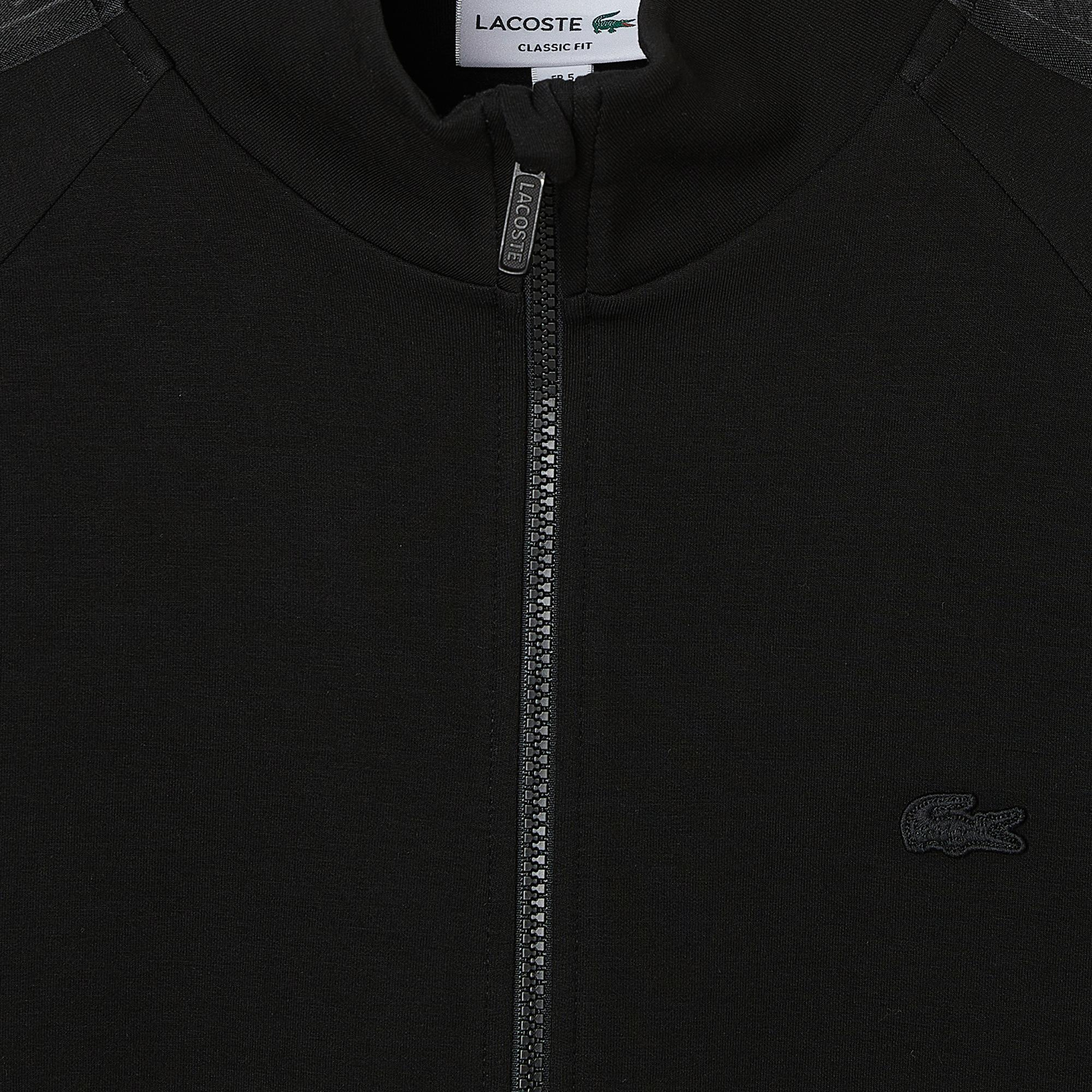 Lacoste Erkek Classic Fit Dik Yaka Siyah Sweatshirt