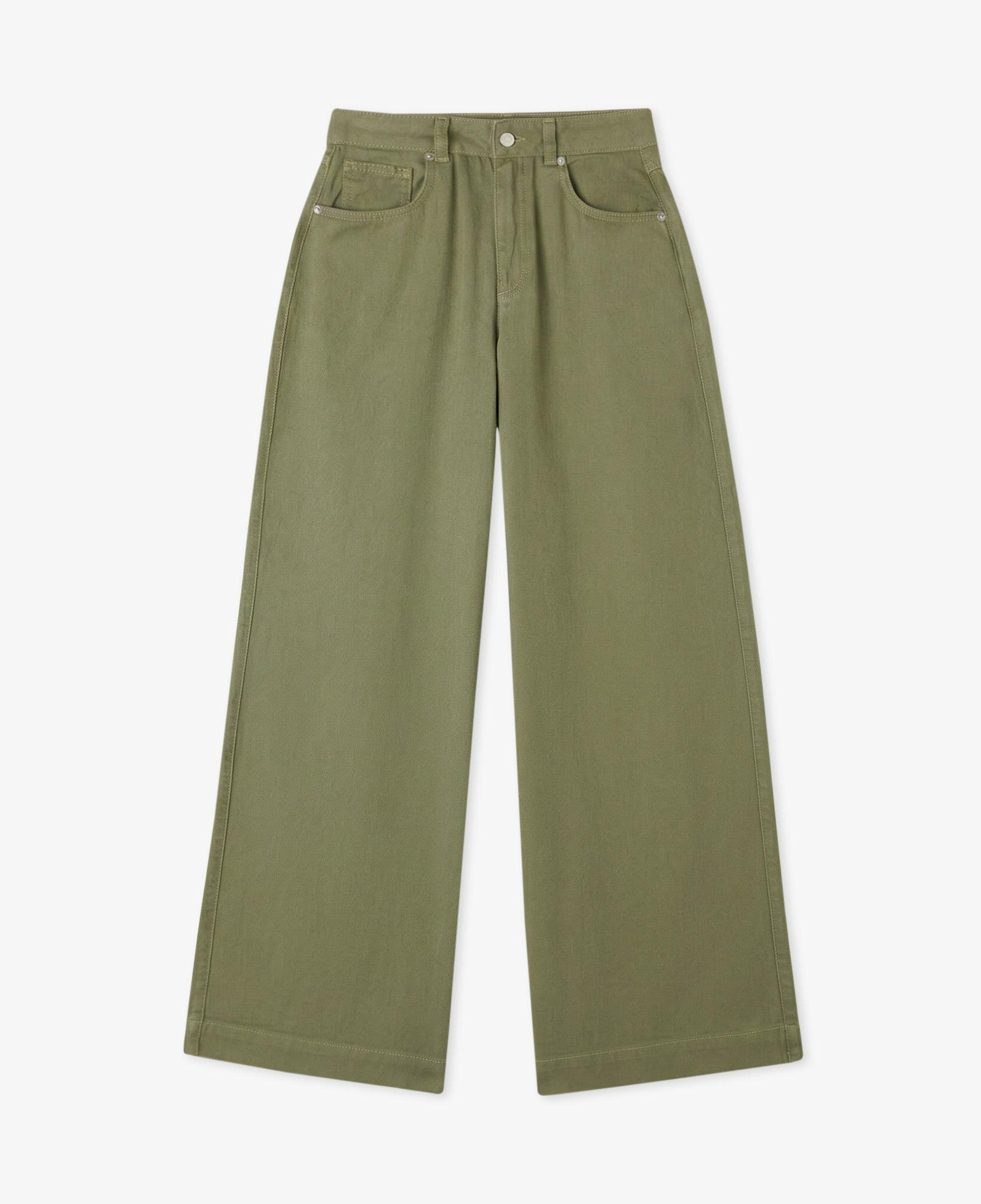 Lacoste Kadın Regular Fit Haki Jean Pantolon