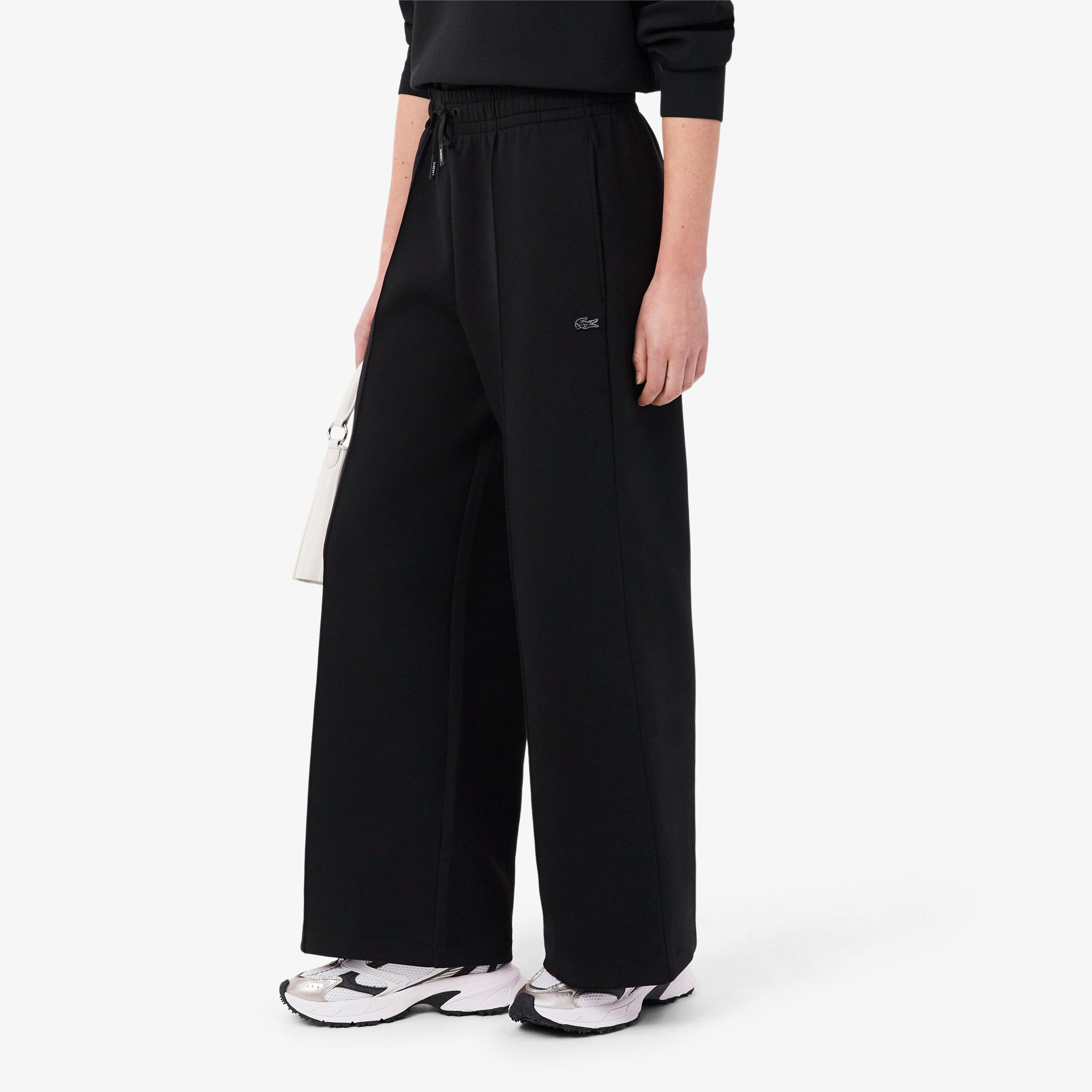 Lacoste Kadın Wide Leg Siyah Eşofman Altı