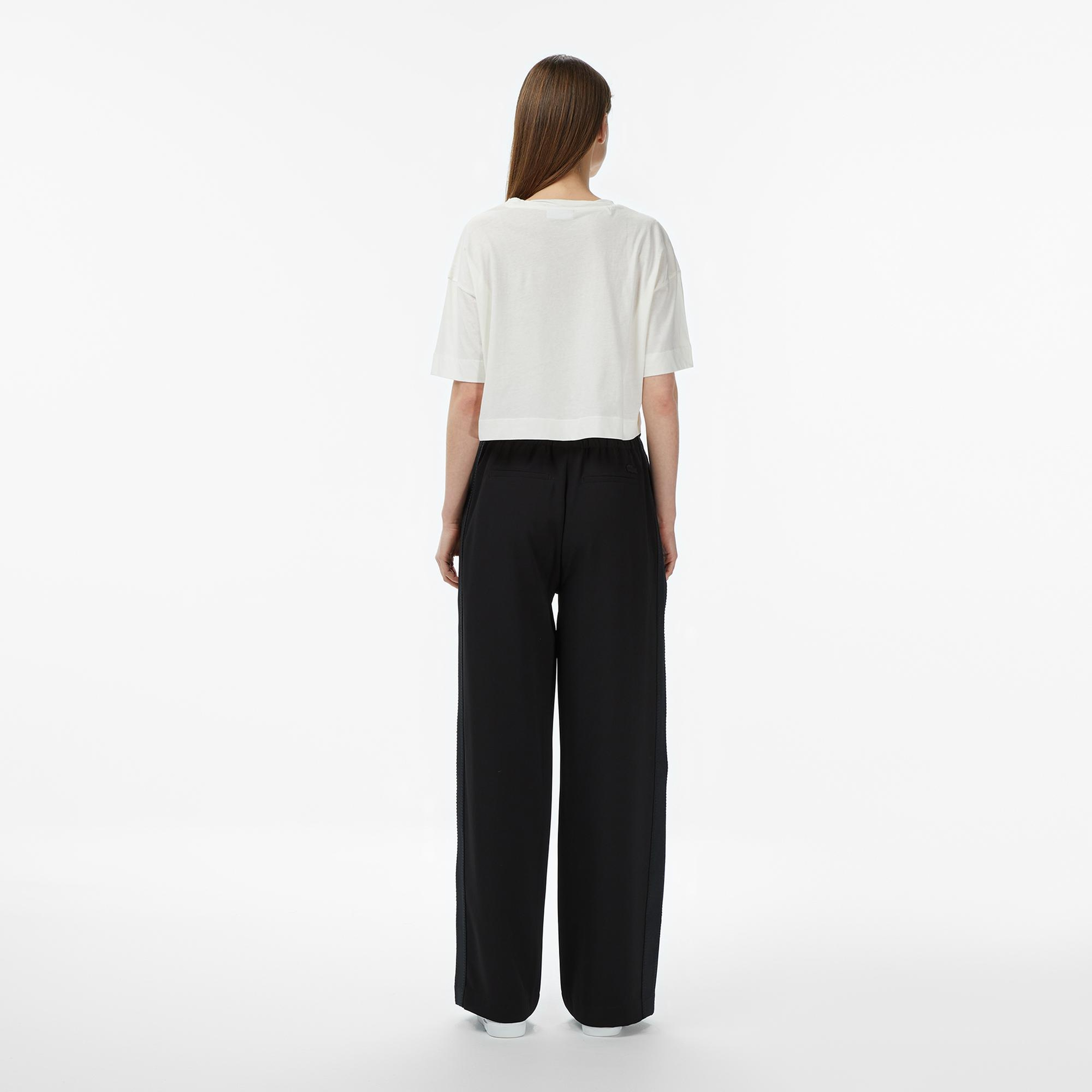 Lacoste Kadın Relaxed Fit Siyah Pantolon