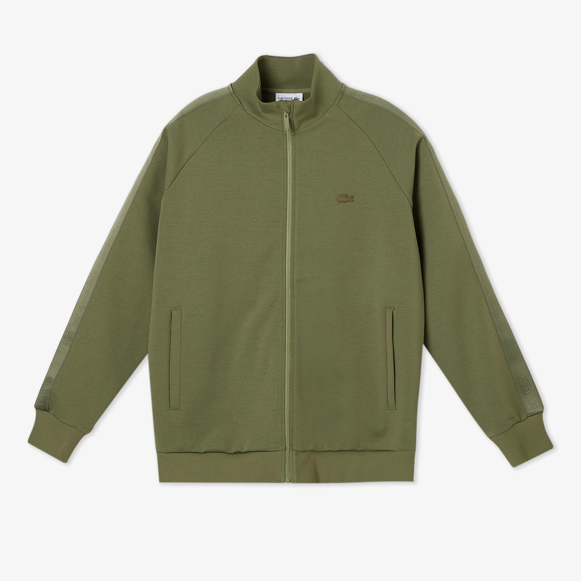 Lacoste Erkek Classic Fit Dik Yaka Haki Sweatshirt